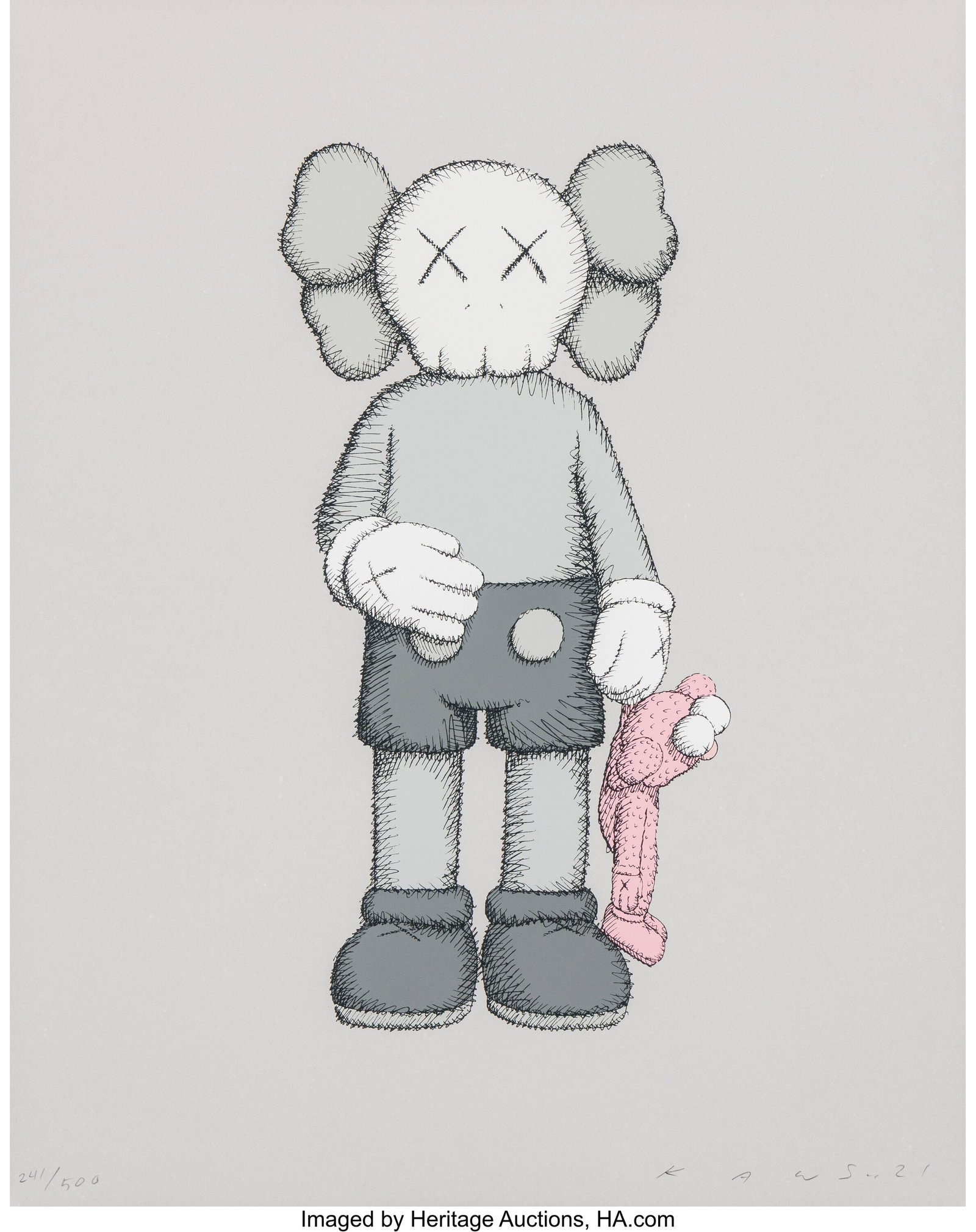 KAWS (b. 1974) Share, 2021 Screenprint in colors (1 of 2)