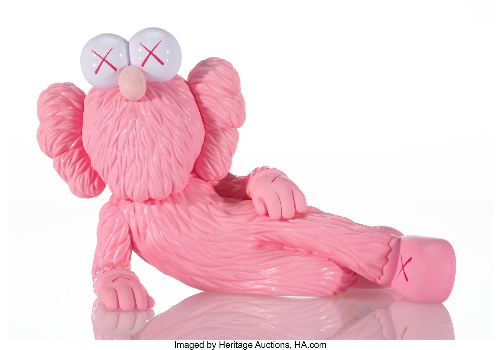 KAWS (b. 1974) Time Off (Pink), 2023 Painted cas (1 of 3)