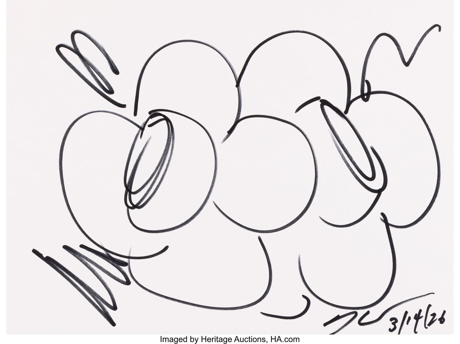Jeff Koons (b. 1955) Untitled (Flower), 2026 Ink (1 of 1)