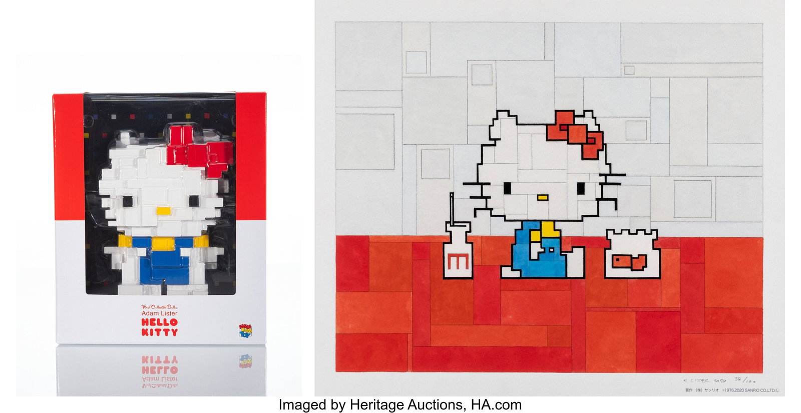 Adam Lister (b. 1978) Hello Kitty (two works), 2 (1 of 3)