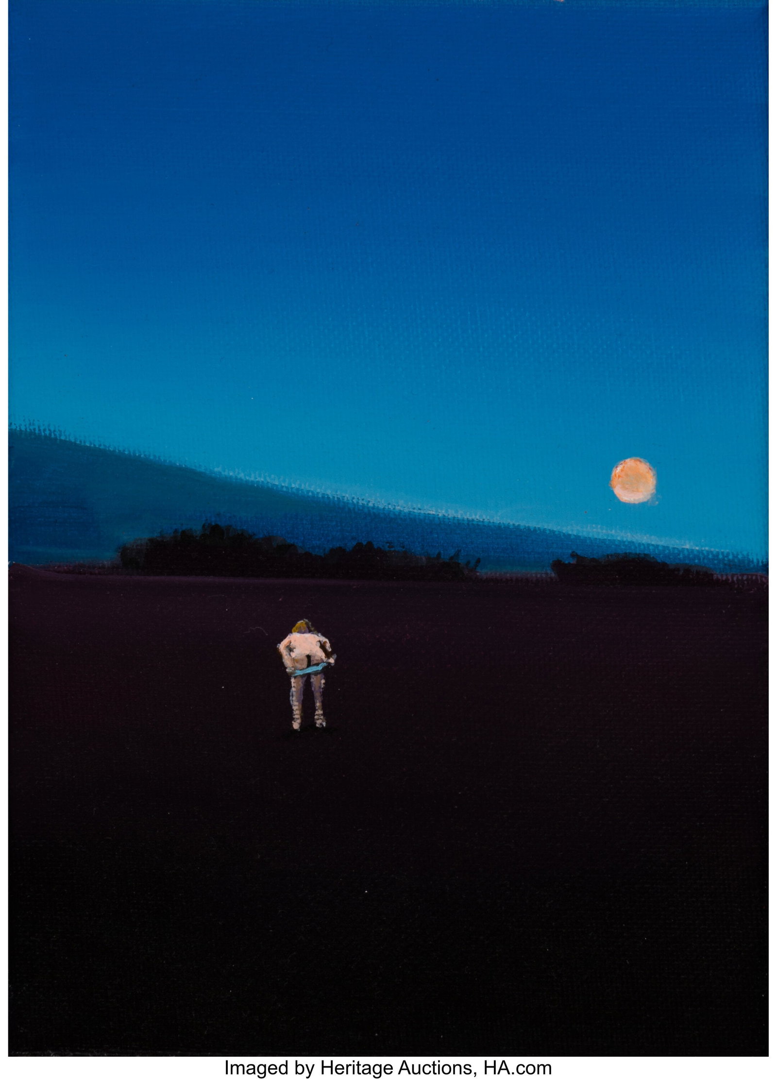 Mars Black (20th Century) I Often Still Think Ab: Mars Black (20th Century) I Often Still Think About the First Time We Met, 2021 Acrylic on canvas 8 x 6 inches (20.3 x 15.2 cm) Signed, titled, and 