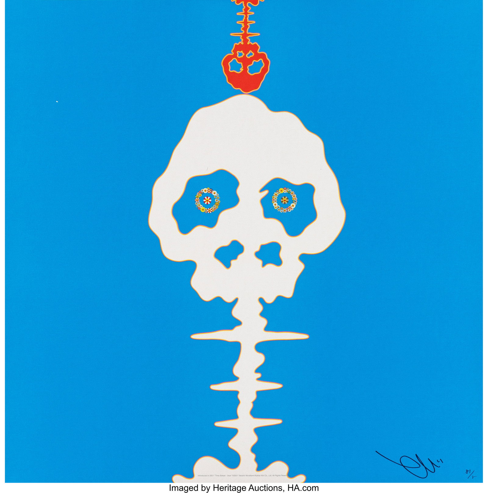 Takashi Murakami (b. 1962) Time Bokan - Blue, 20 (1 of 1)
