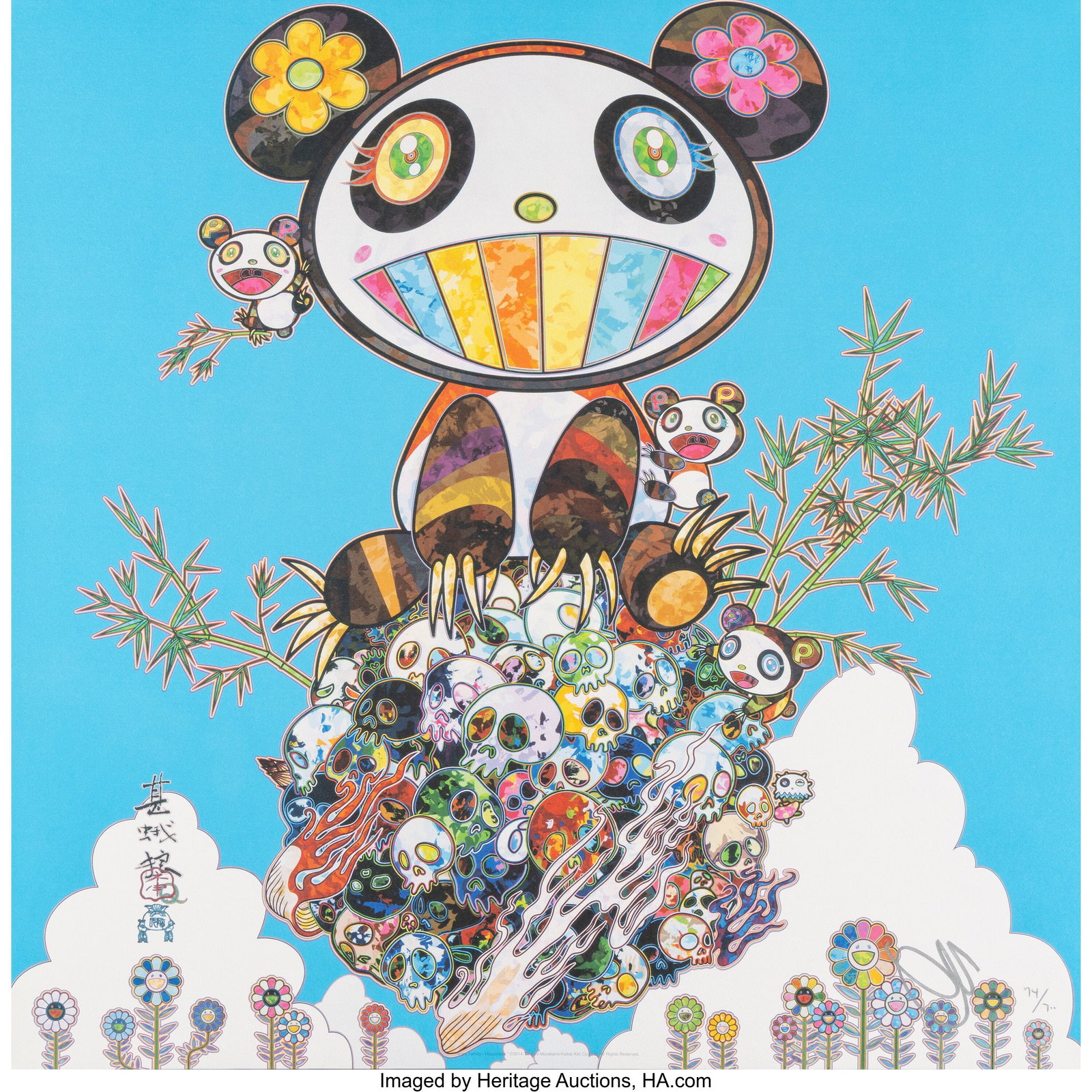 Takashi Murakami (b. 1962) Panda Family - Happin (1 of 1)