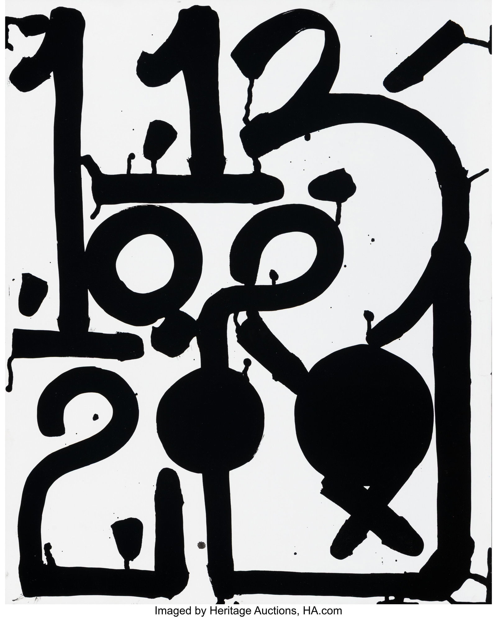 RETNA (b. 1979) Untitled (1.13.2021), 20: RETNA (b. 1979) Untitled (1.13.2021), 2021 Ink on wove paper 27-7/8 x 22-3/8 inches (70.8 x 56.7 cm) (sheet) HI
