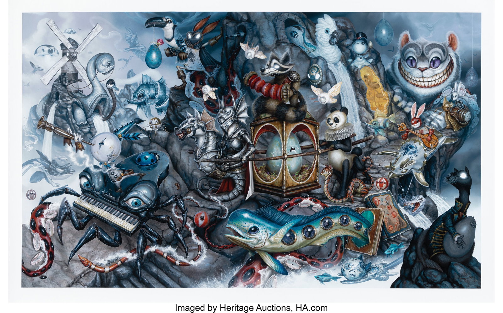 Greg (Craola) Simkins (b. 1975) Piper's Pass, 20: Greg (Craola) Simkins (b. 1975) Piper's Pass, 2022 Giclée print in colors on Cotton Rag paper 27 x 43 inches (68.6 x 109.2 cm) (she