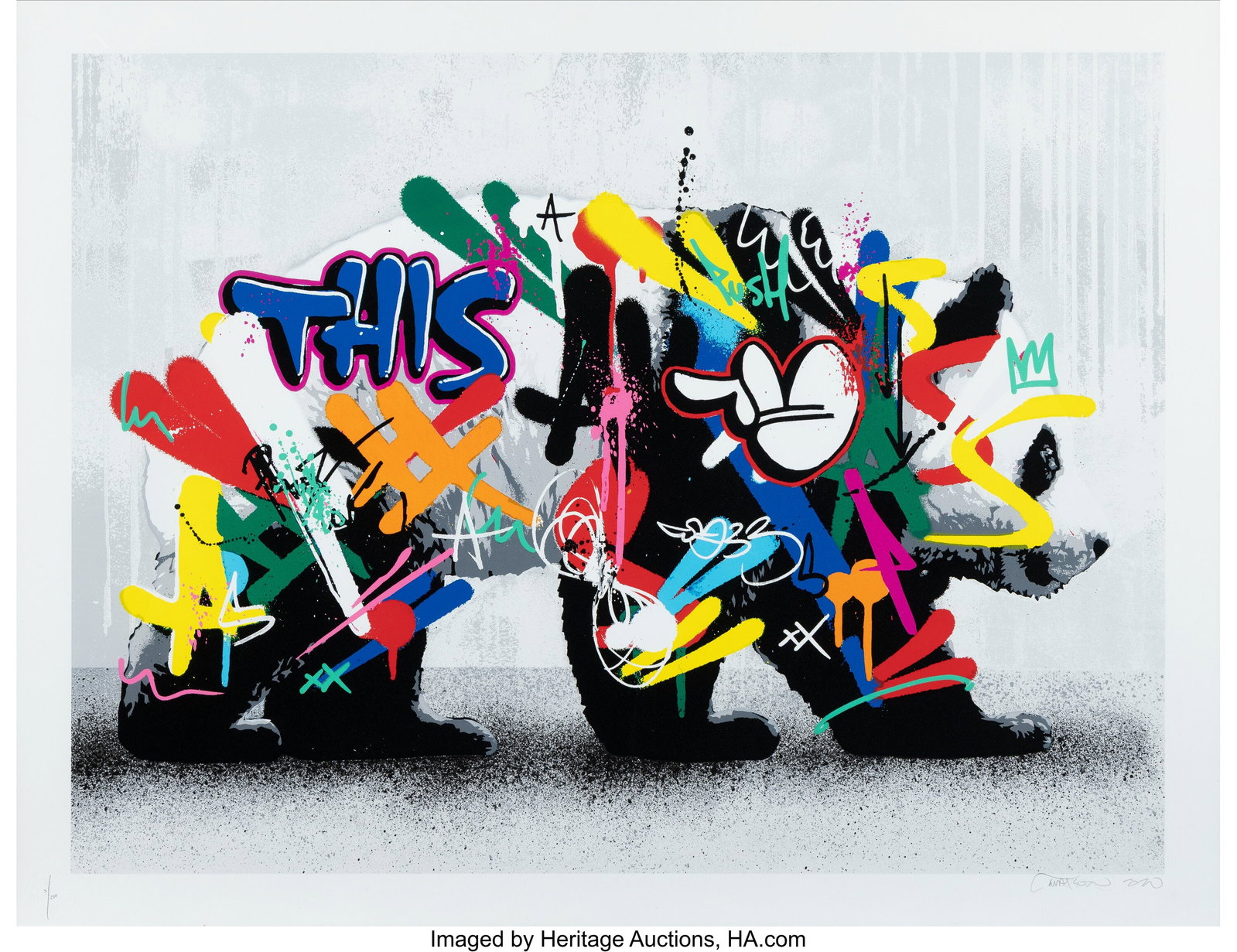 Martin Whatson (b. 1984) Panda (Main Edition), 2: Martin Whatson (b. 1984) Panda (Main Edition), 2020 Screenprint in colors on Somerset paper 26-3/4 x 34-5/8 inches (68 x 88 cm) (sheet) Ed&
