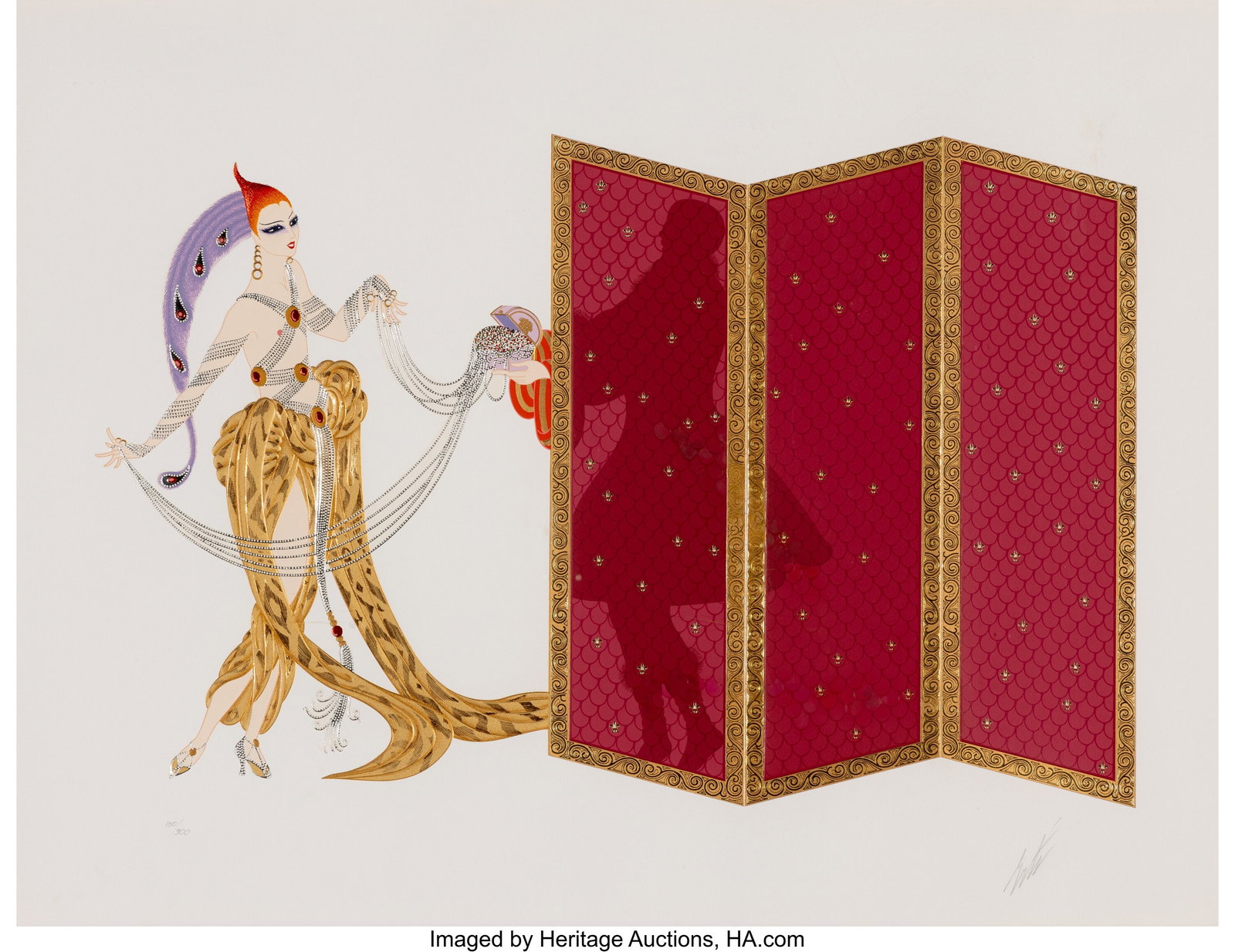 Erté (Romain de Tirtoff) Mystery of the Courtes (1 of 3)