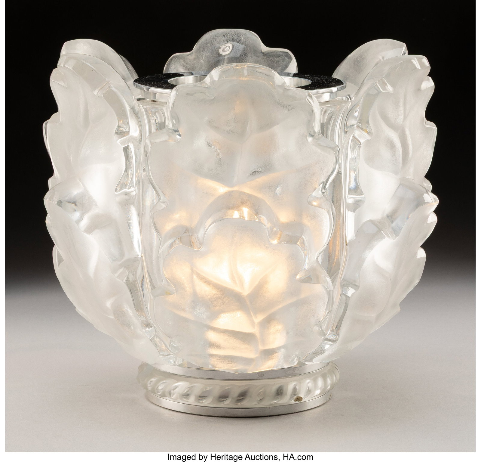 Lalique Chêne Luminaire, post-1945 Clear and fr (1 of 5)