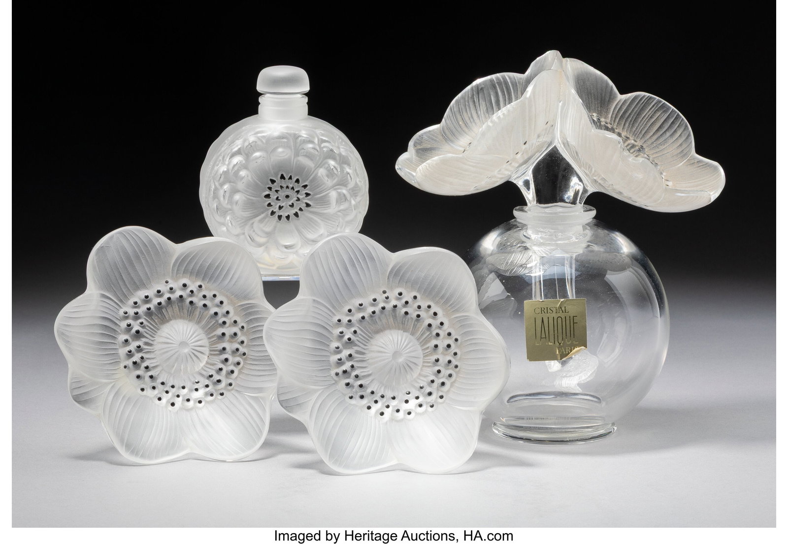 Lalique Dahlia and Aneomnes Perfume Bottles with (1 of 3)