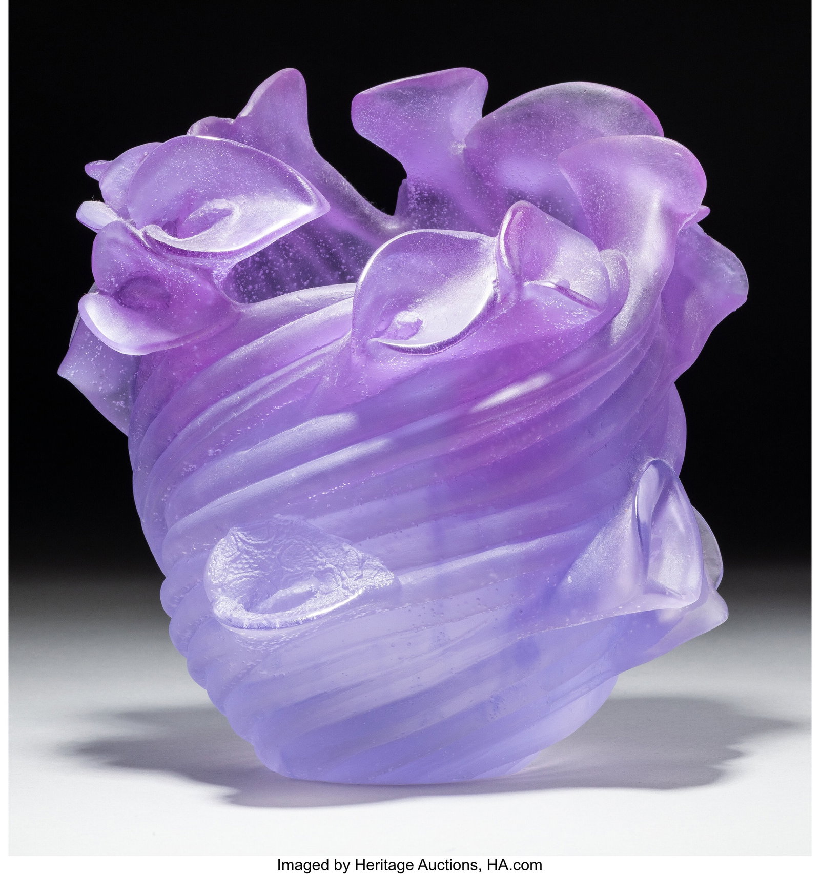 Daum Arum Ultraviolet Vase, 20th century Pâte-d: Daum Arum Ultraviolet Vase, 20th century Pâte-de-verre 8-1/2 inches (21.6 cm) Marks: Daum Frères 31 HID03101062020 © 2026 Heritage Auctions | Al