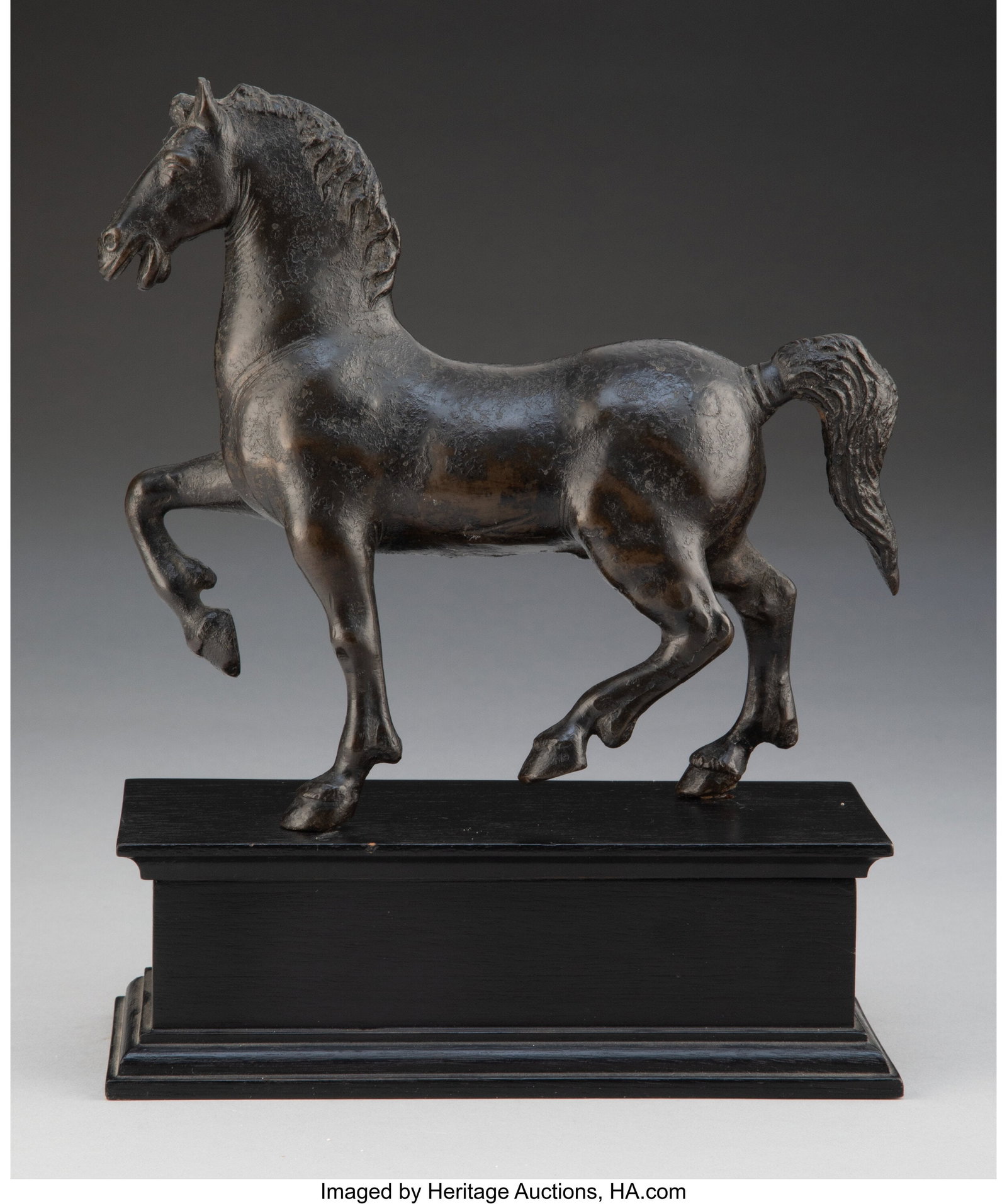 Northern Italian School (16th Century) A pacing : Northern Italian School (16th Century) A pacing horse, after the antique, circa 1500 Bronze 6-3/4 x 7-1/4 x 2-1/4 inches (17.1 x 18.4 x 5.7 