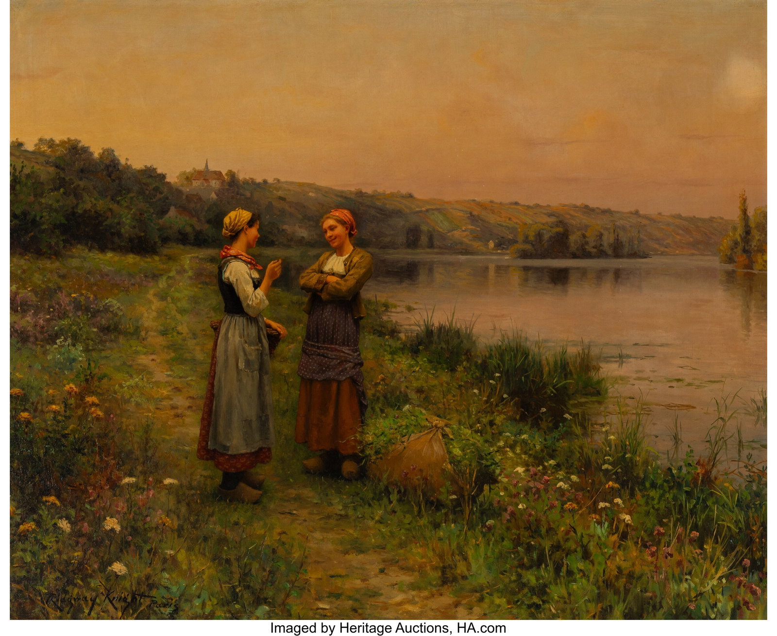 Daniel Ridgway Knight (American, 1839-1924) Le S (1 of 3)