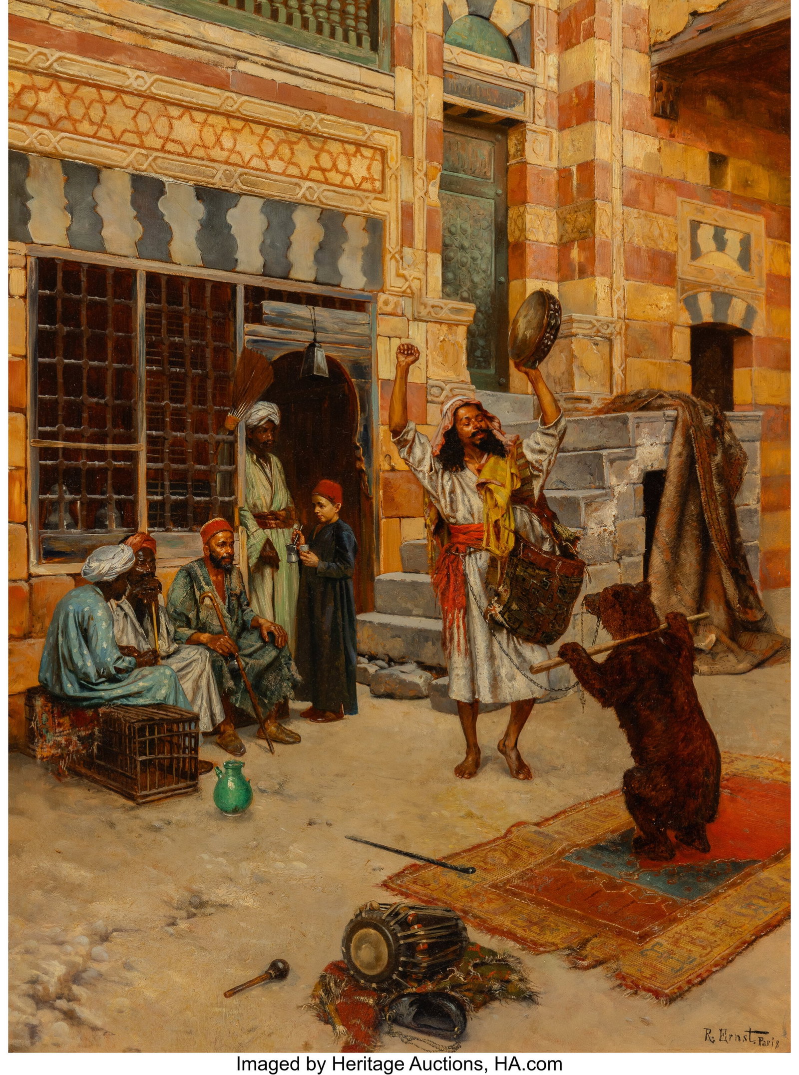 Rudolf Ernst (Austrian, 1854-1932) An afternoon  (1 of 3)