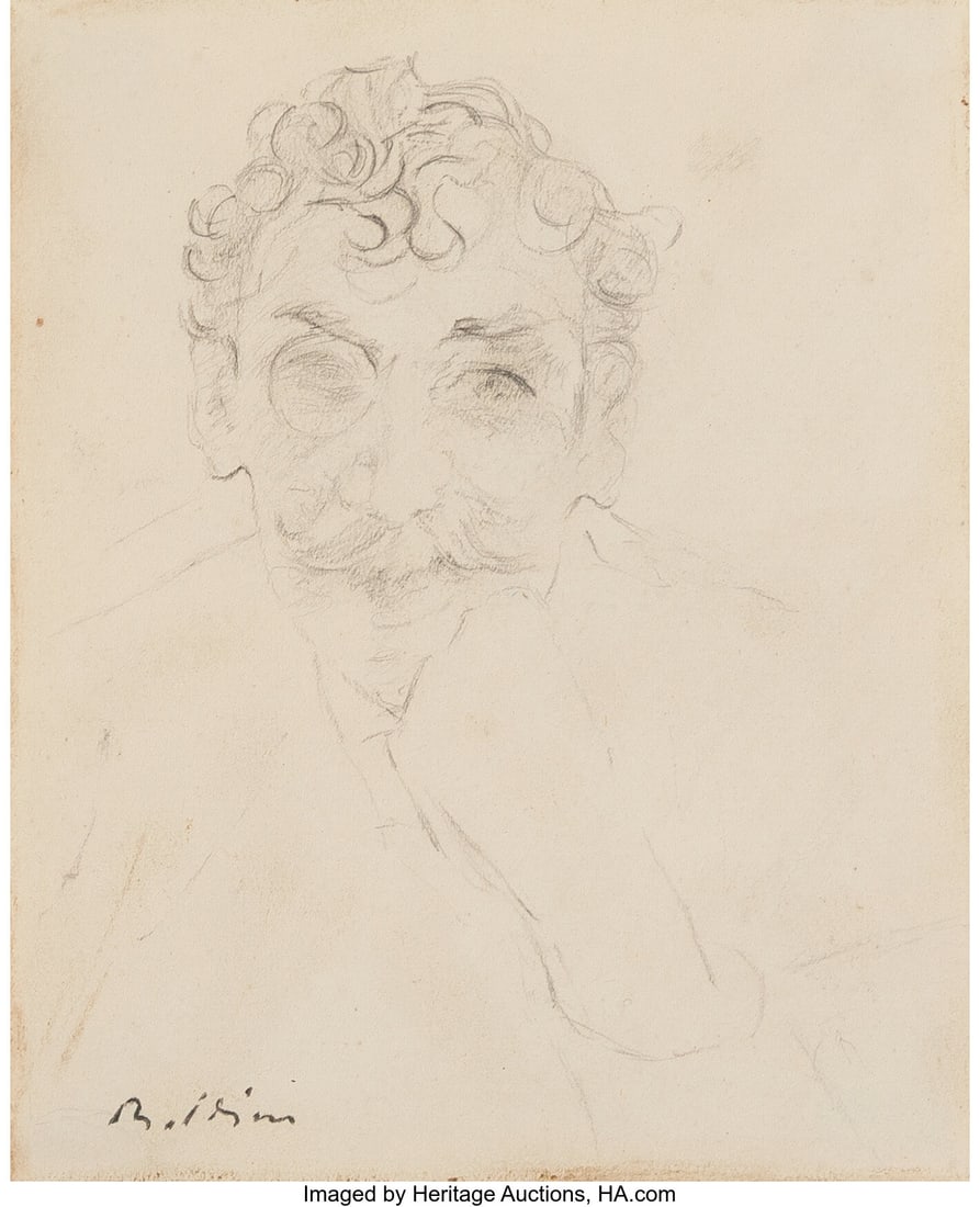 Giovanni Boldini (Italian, 1842-1931) James Abbo: Giovanni Boldini (Italian, 1842-1931) James Abbott McNeill Whistler Graphite on paper 5-3/8 x 4-1/2 inches (13.7 x 11.4 cm) Signed lower left: Bol