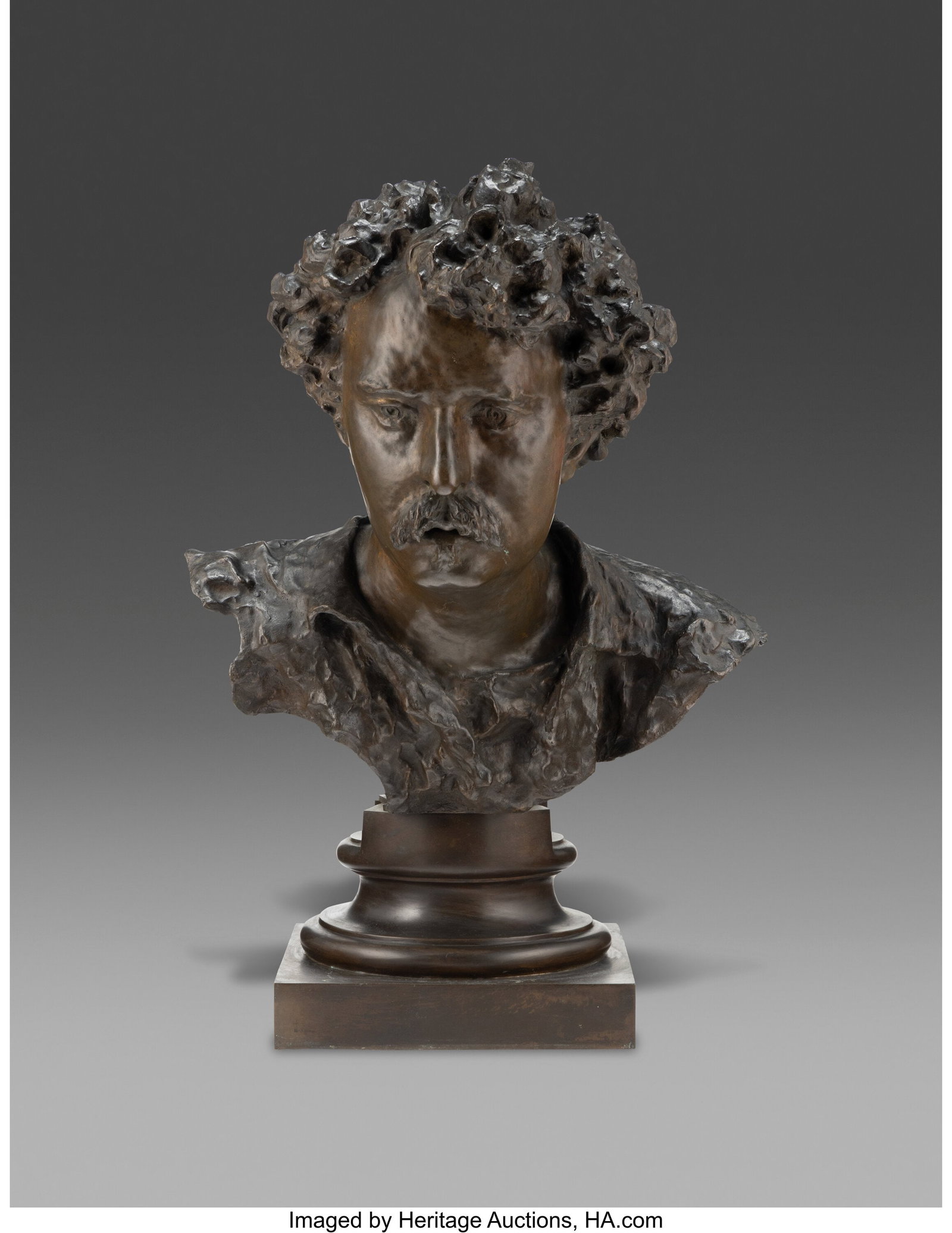 Vincenzo Gemito (Italian, 1852-1929) Mariano For: Vincenzo Gemito (Italian, 1852-1929) Mariano Fortuny Bronze 28-1/2 x 20 x 16-1/2 inches (72.4 x 50.8 x 41.9 cm) Signed on back: V. G