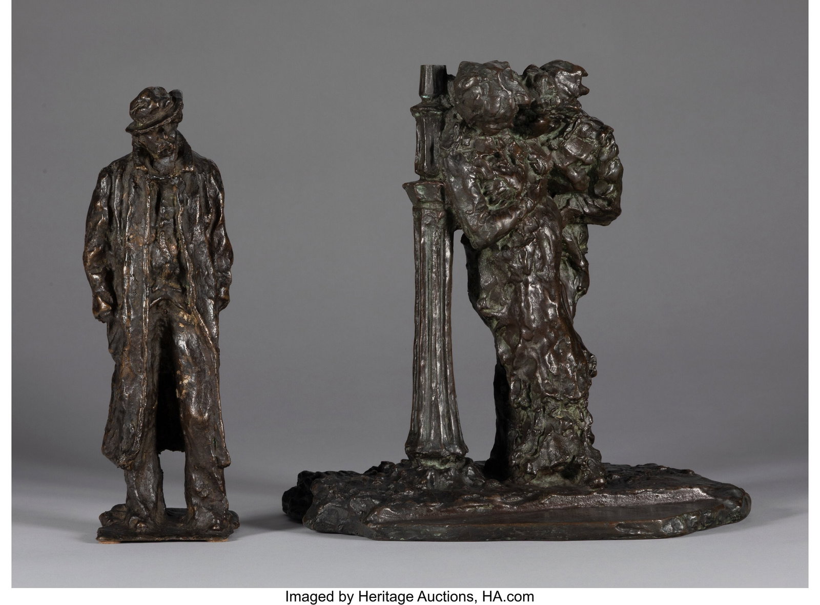 After Medardo Rosso (Italian, 1858-1928) Cantant: After Medardo Rosso (Italian, 1858-1928) Cantante a spasso (The wandering singer); Gli innamorati sotto il lampione (Lovers under the lamppost) (two works