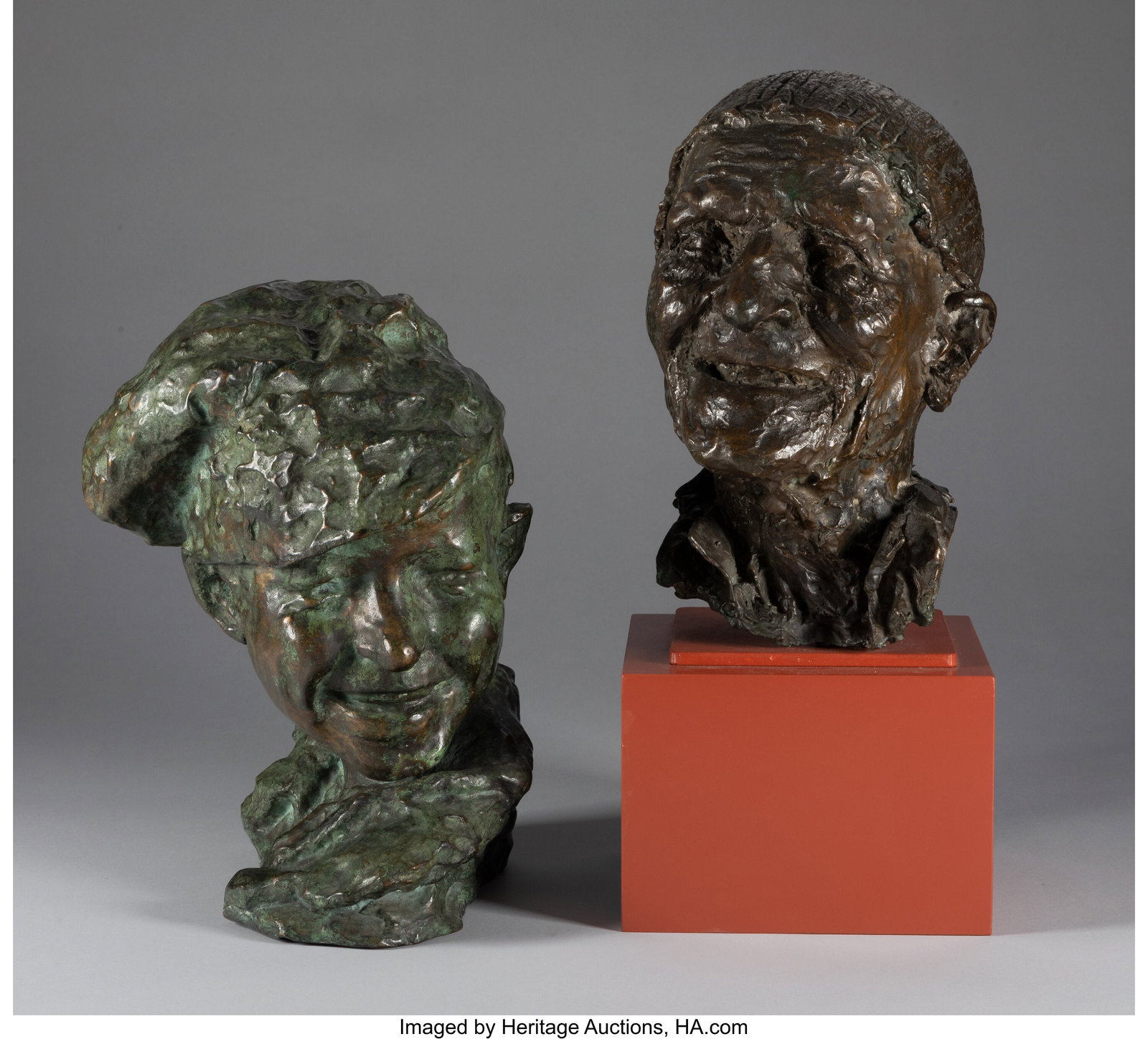 Medardo Rosso (Italian, 1858-1928) Gavroche, Il : Medardo Rosso (Italian, 1858-1928) Gavroche, Il birchino (The street urchin); Il vecchio (The old man) (two works) Posthumous cast (each&r