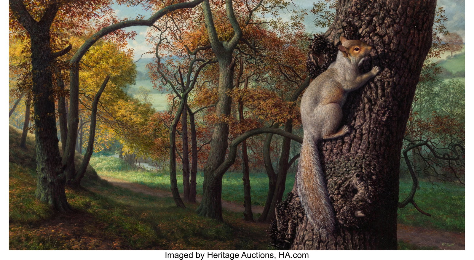 Raymond Booth (British, 1929-2015) Grey squirrel (1 of 3)