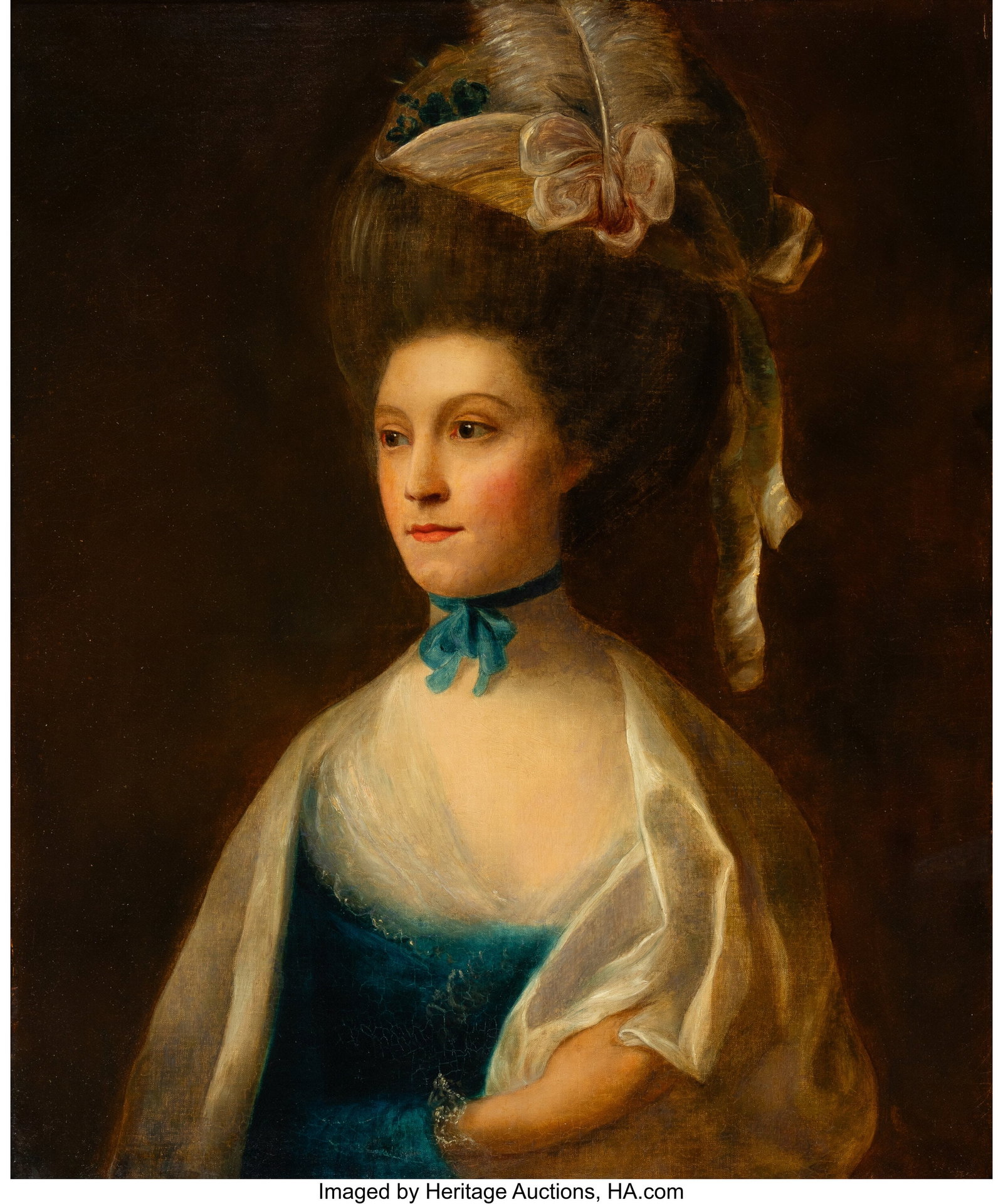 Nathaniel Hone (Irish, 1718-1784) Lady Margaret : Nathaniel Hone (Irish, 1718-1784) Lady Margaret Holford Oil on canvas 30-1/2 x 25 inches (77.5 x 63.5 cm) PROVENANCE: Sir George Holford, Dorche