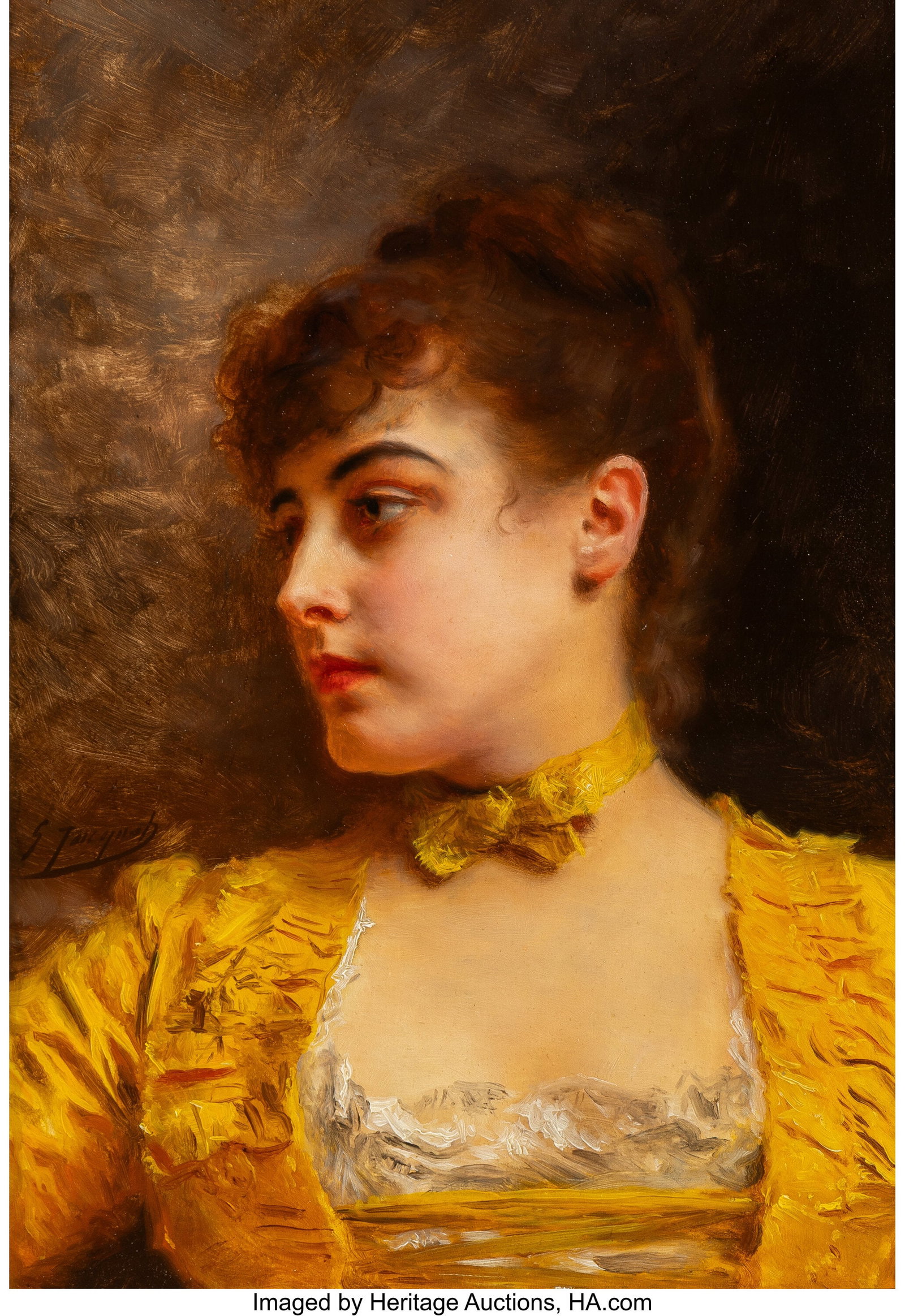 Gustave Jean Jacquet (French, 1846-1909) Young w (1 of 3)