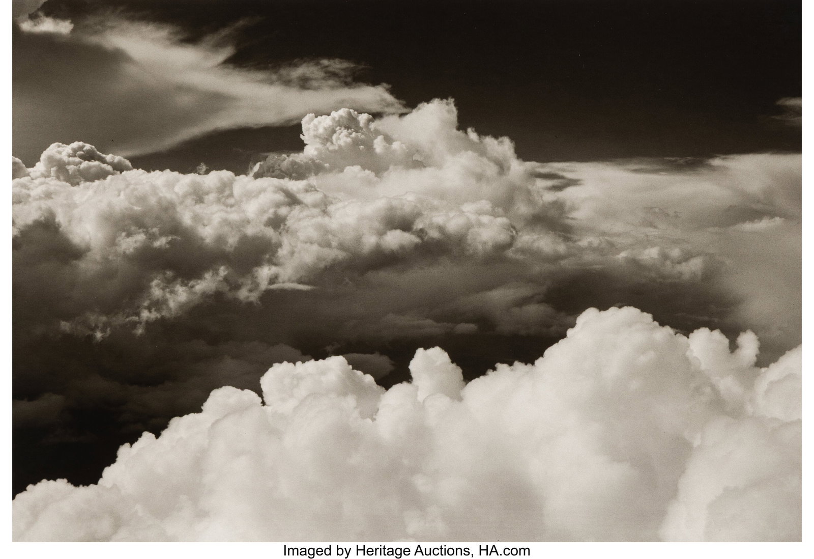 Edward Steichen (American, 1879-1973) Clouds Gel: Edward Steichen (American, 1879-1973) Clouds Gelatin silver print, printed later by George Tice 9-1/4 x 13-1/2 inches (23.5 x 34.3 cm) (image
