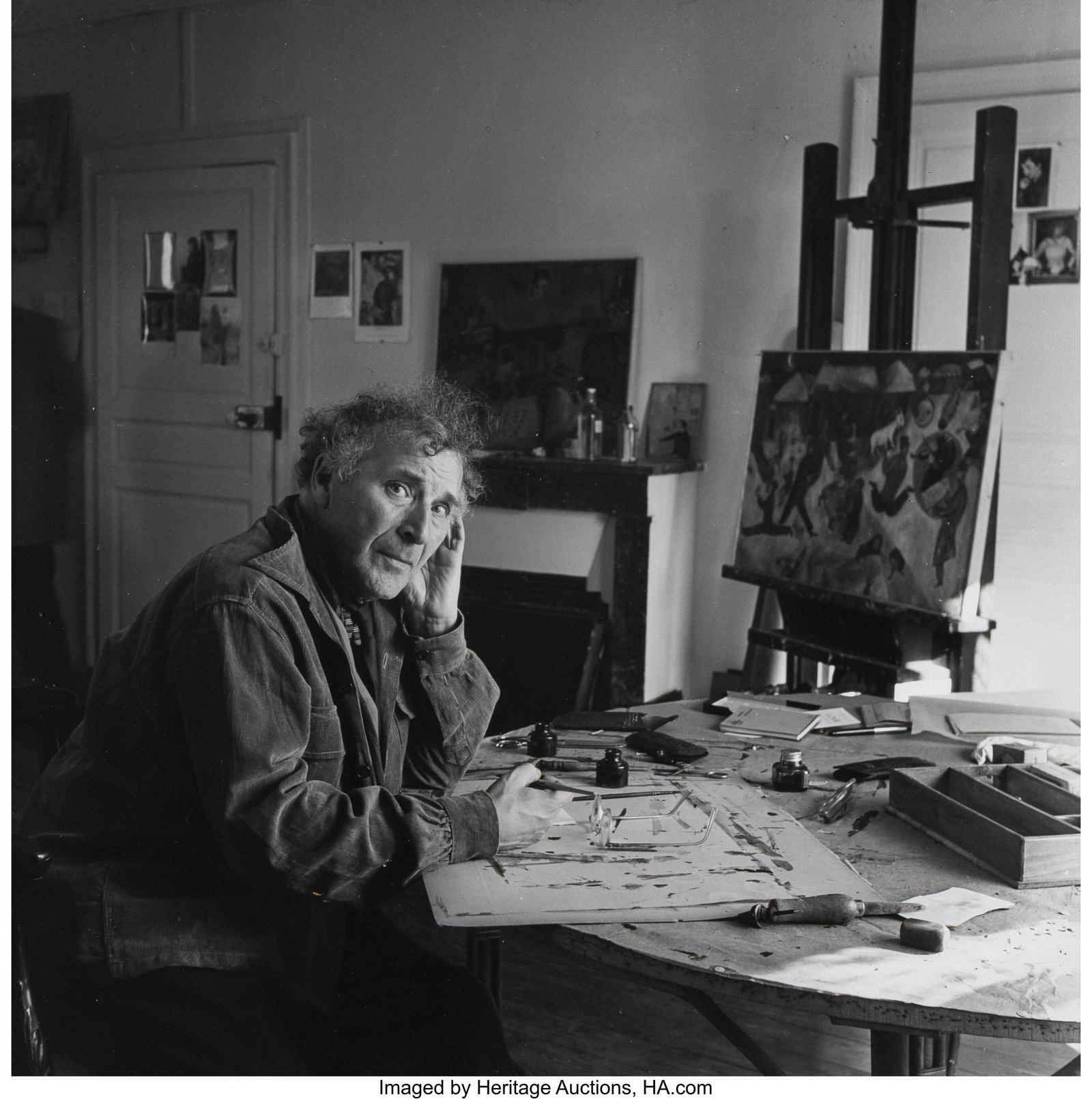 Willy Maywald (German, 1907-1985) Group of 7 por: Willy Maywald (German, 1907-1985) Group of 7 portraits, 1948-1960 Gelatin silver prints, some ferrotyped, printed later 12 x 12 inches (30.5 x 30.5