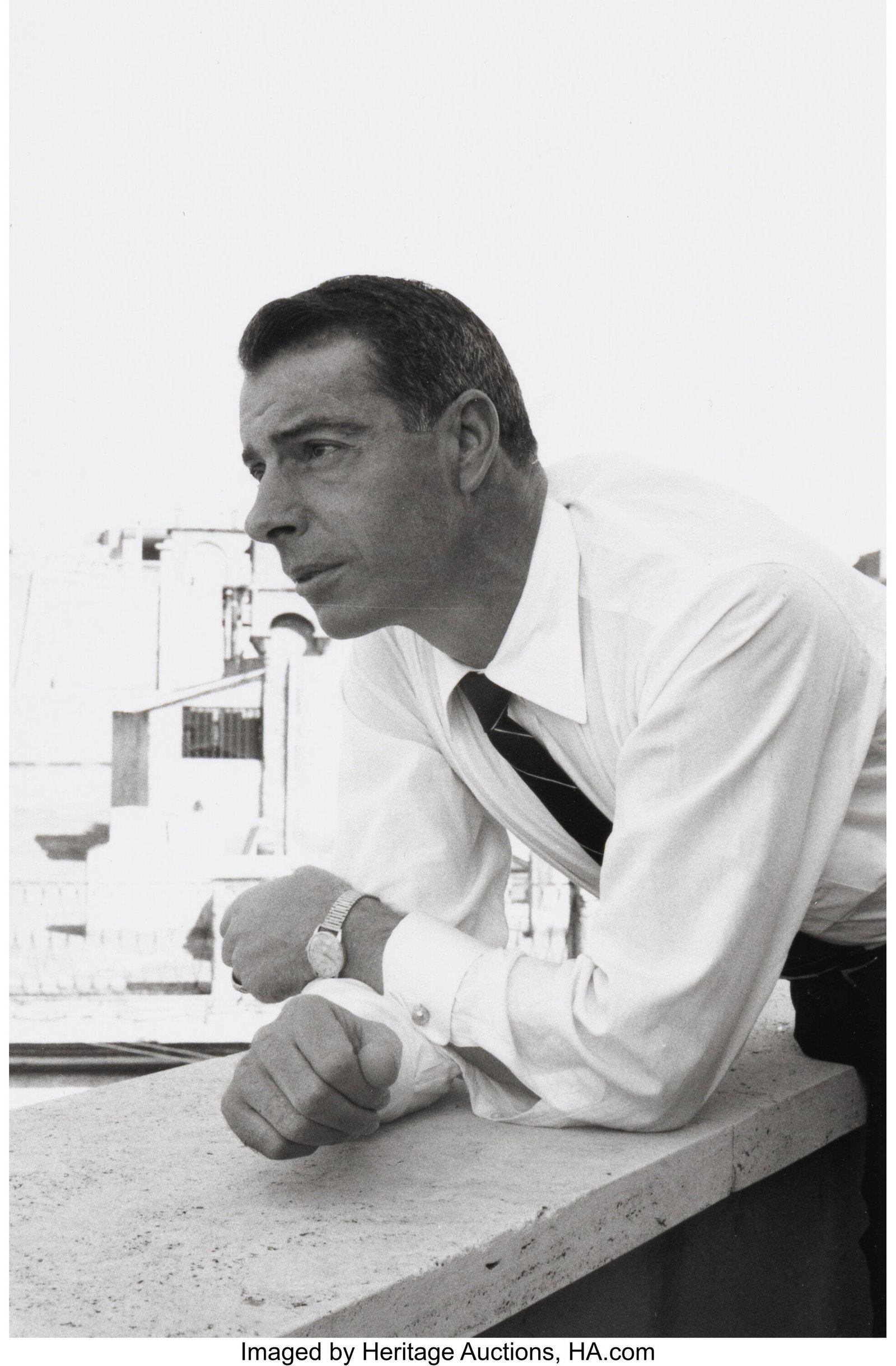 Sam Shaw (American, 1912-1999) Joe DiMaggio, 195: Sam Shaw (American, 1912-1999) Joe DiMaggio, 1955 Gelatin silver print, printed later 7 x 5 inches (17.8 x 12.7 cm) (image) 10 x 8 inches 