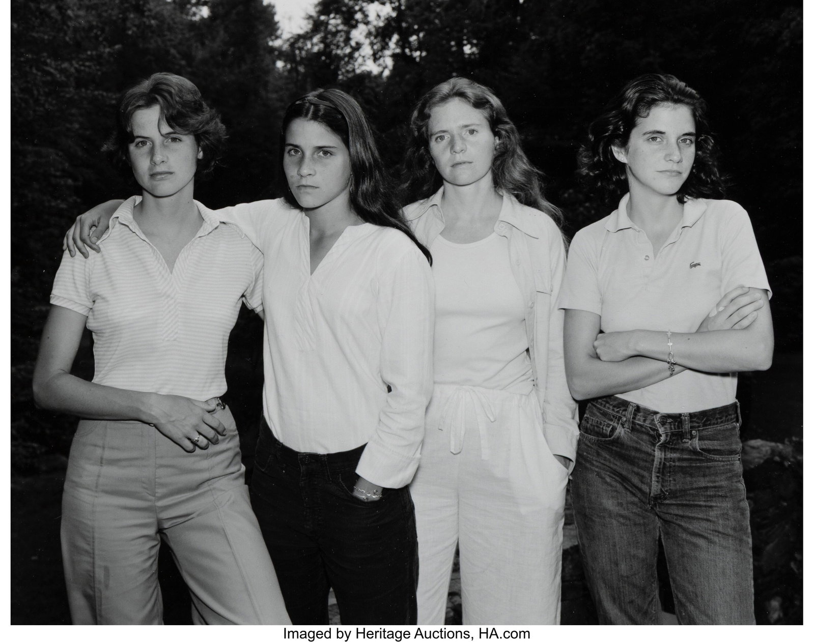 Nicholas Nixon (American, b. 1947) The Brown Sis: Nicholas Nixon (American, b. 1947) The Brown Sisters, 1975 Gelatin silver print 7-5/8 x 9-3/4 inches (19.4 x 24.8 cm) (image) 8 x
