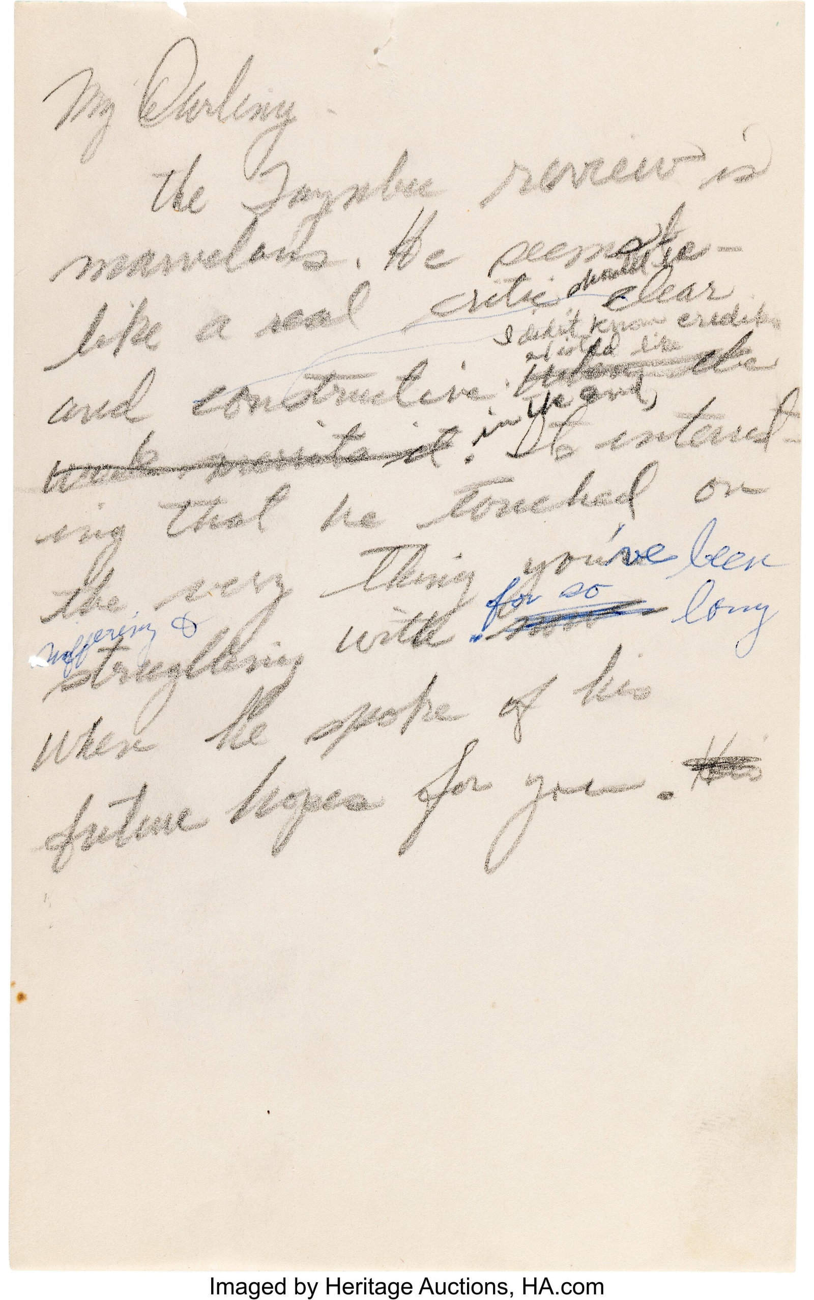 Marilyn Monroe Pair of Brief Handwritten Love No: Marilyn Monroe Pair of Brief Handwritten Love Notes to Arthur Miller. [Undated, ca. 1955-1961]. Vintage original pair of brief handwritten love notes to Arthur