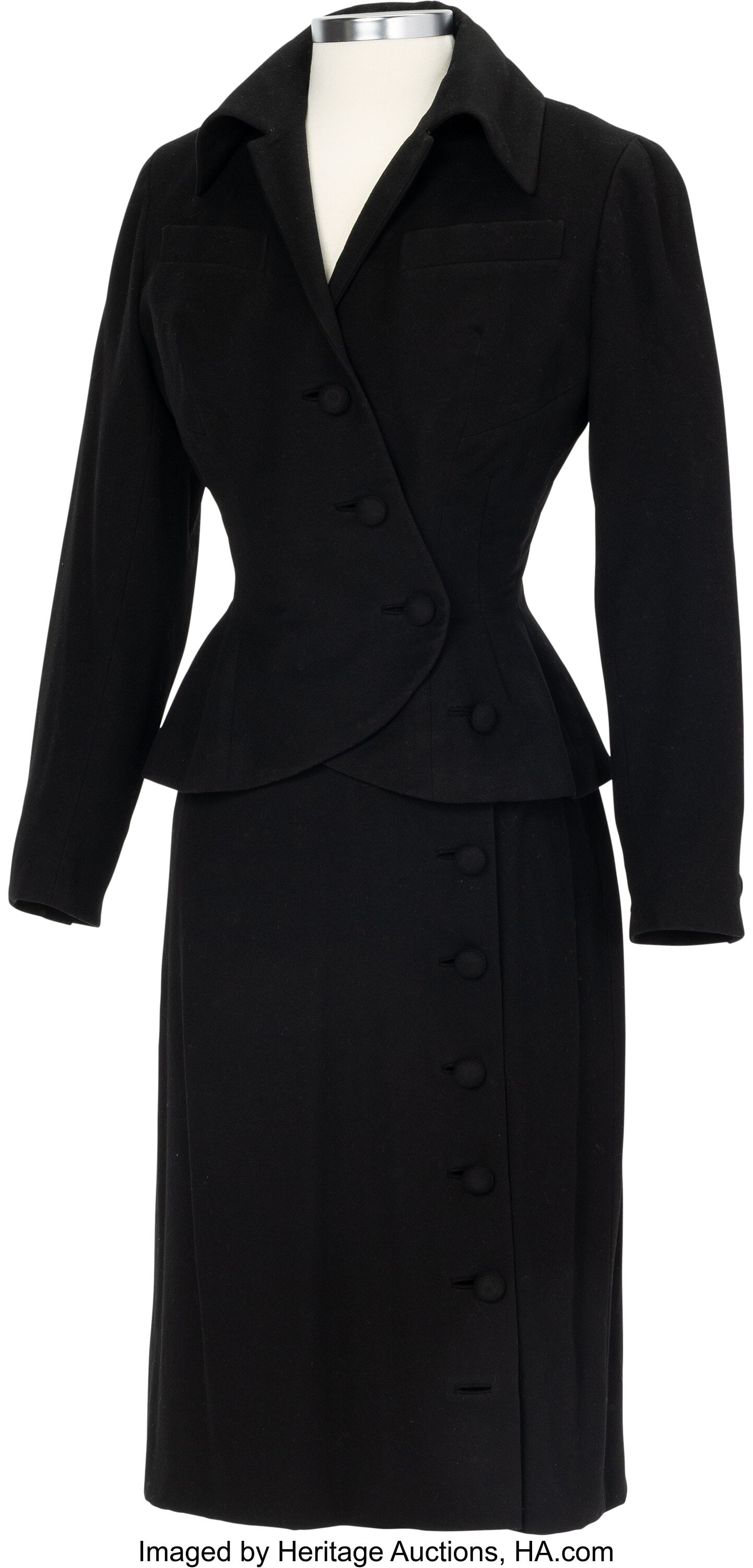 Marilyn Monroe Christian Dior Wool Skirt Suit Wo: Marilyn Monroe Christian Dior Wool Skirt Suit Worn on Her Honeymoon Getaway with Joe DiMaggio in January 1954. Vintage original (2) piece skirt suit designed by Christian Dior for Sak