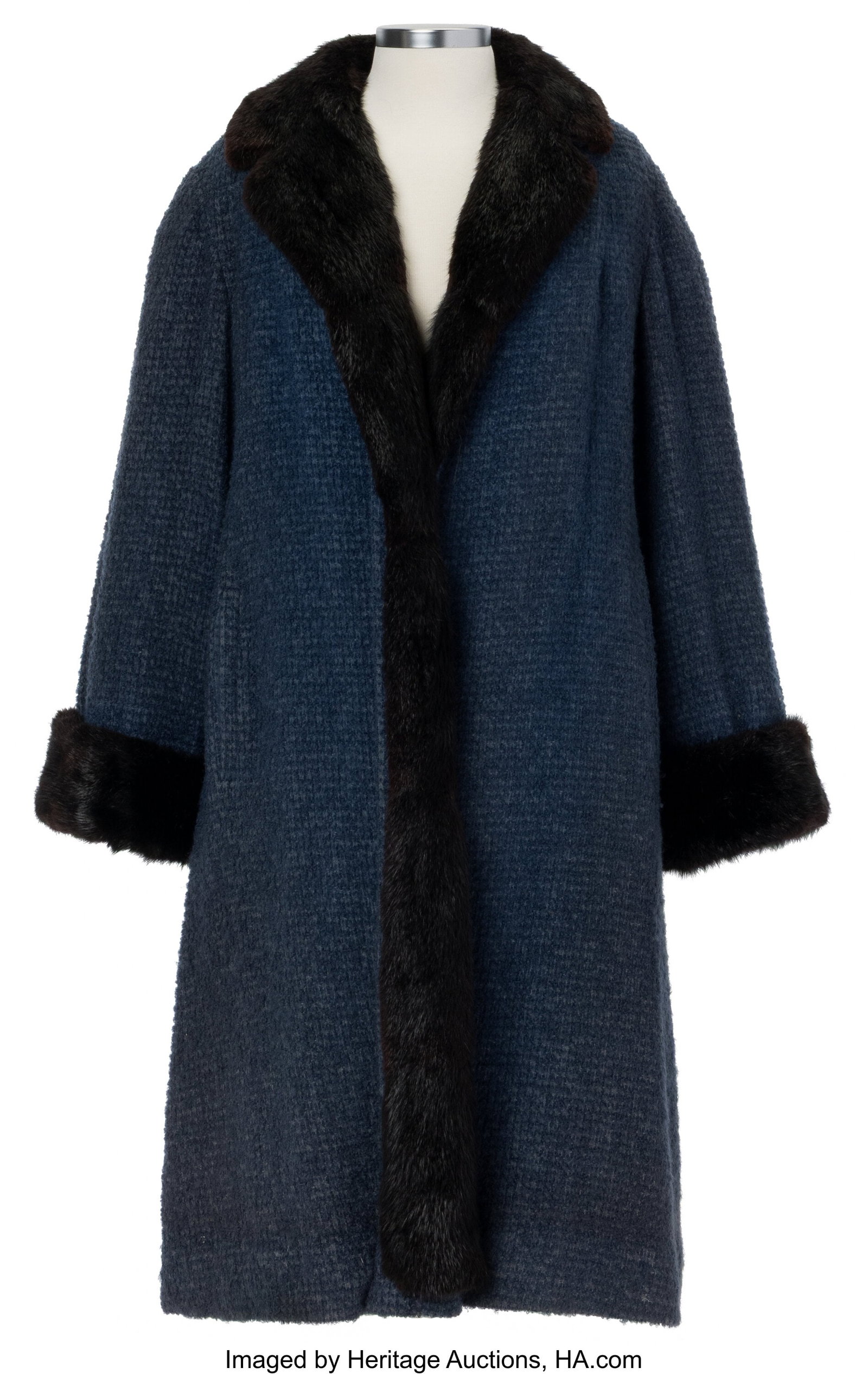 Marilyn Monroe Personal Fur-Lined Bouclé Coat.  (1 of 3)