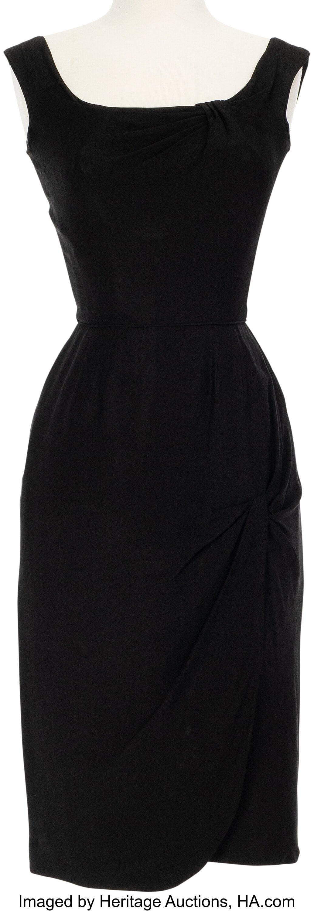 Marilyn Monroe Personal Sleek Black Cocktail Dre: Marilyn Monroe Personal Sleek Black Cocktail Dress by Ceil Chapman. Vintage original black and timeless cocktail dress by Ceil Chapman from Marilyn Monroe's personal collection. Crafted 