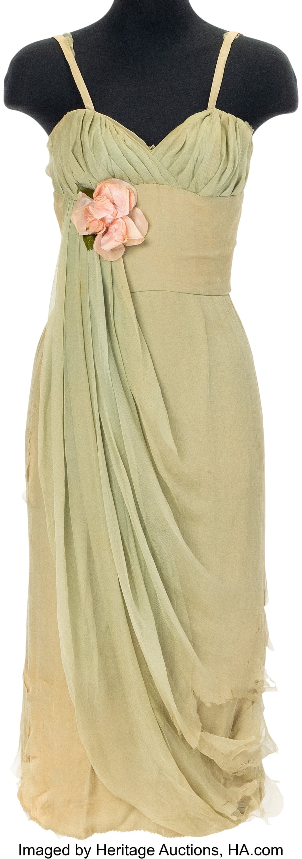 Marilyn Monroe Personal Seafoam Green Sheer Dres (1 of 3)