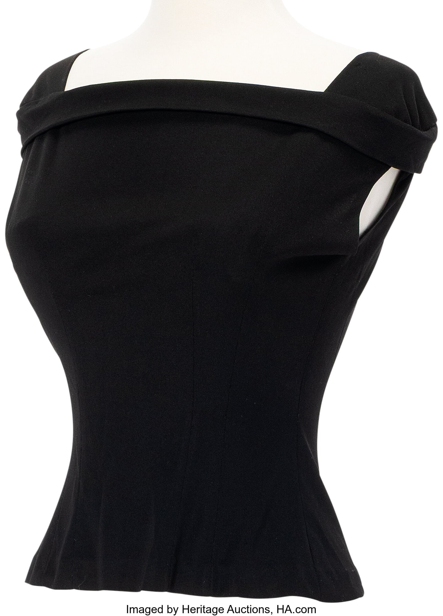 Marilyn Monroe Personal Off-the-Shoulder Black T (1 of 4)