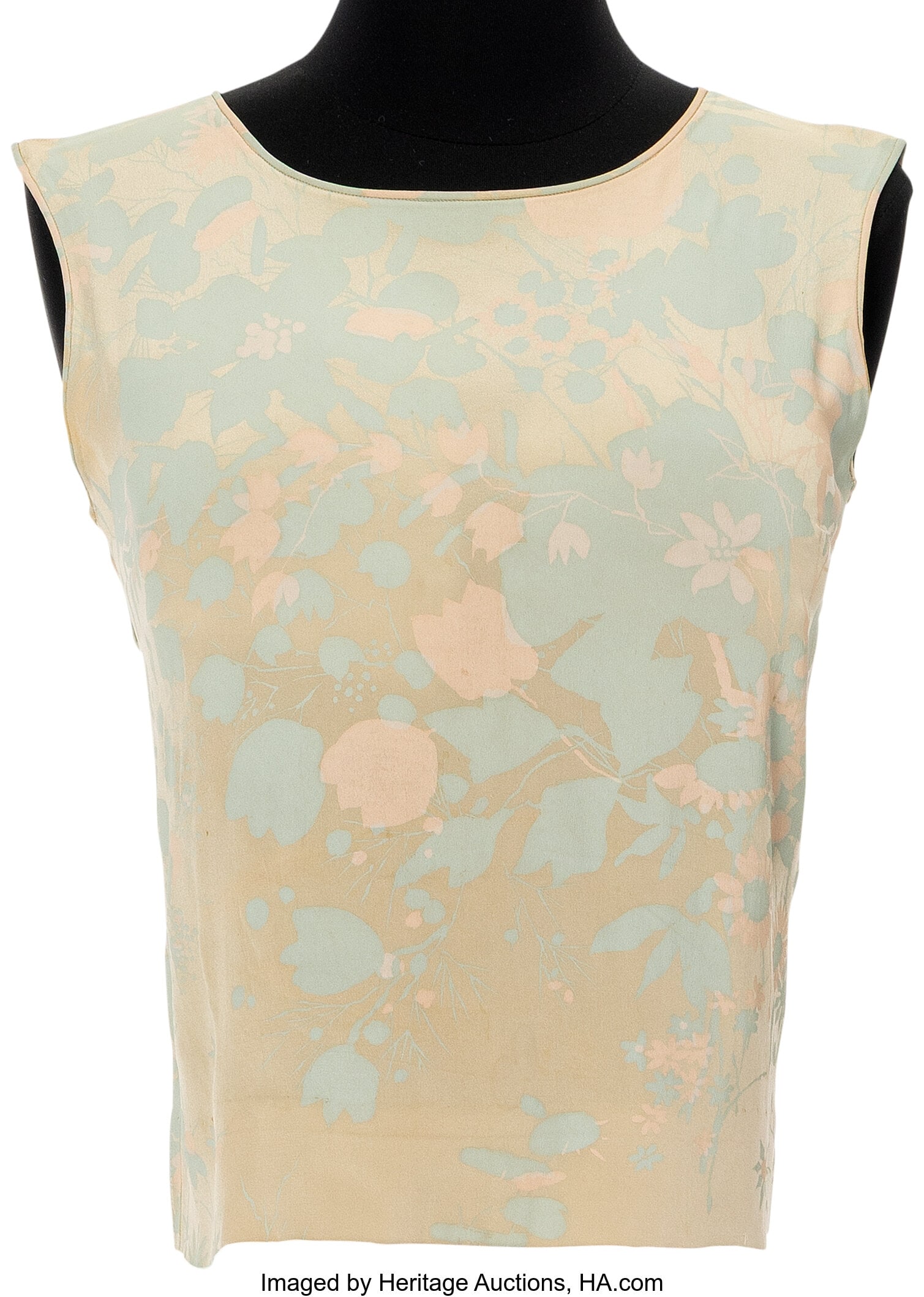 Marilyn Monroe Personal Floral Sleeveless Blouse (1 of 3)
