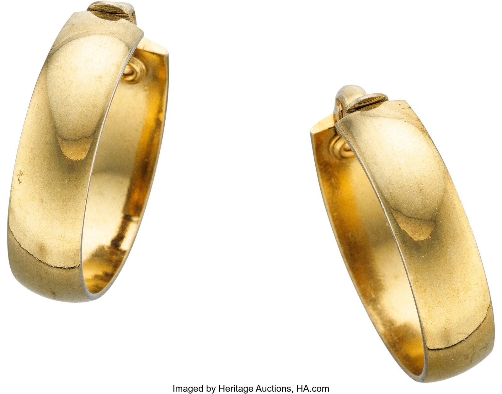 Marilyn Monroe Personal Hoop Earrings. Vintage o: Marilyn Monroe Personal Hoop Earrings. Vintage original pair of gold-toned hoop earrings from Marilyn Monroe's personal collection. Fitted with clip fastenings for non-pierced ears&perio