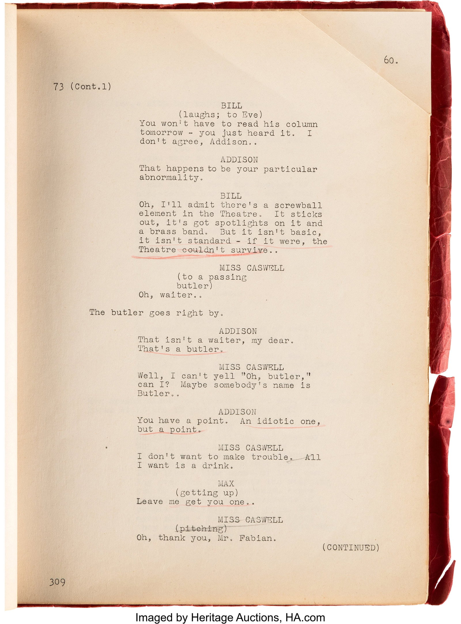 All About Eve (TCF, 1950), Revised Final Draft S - 4