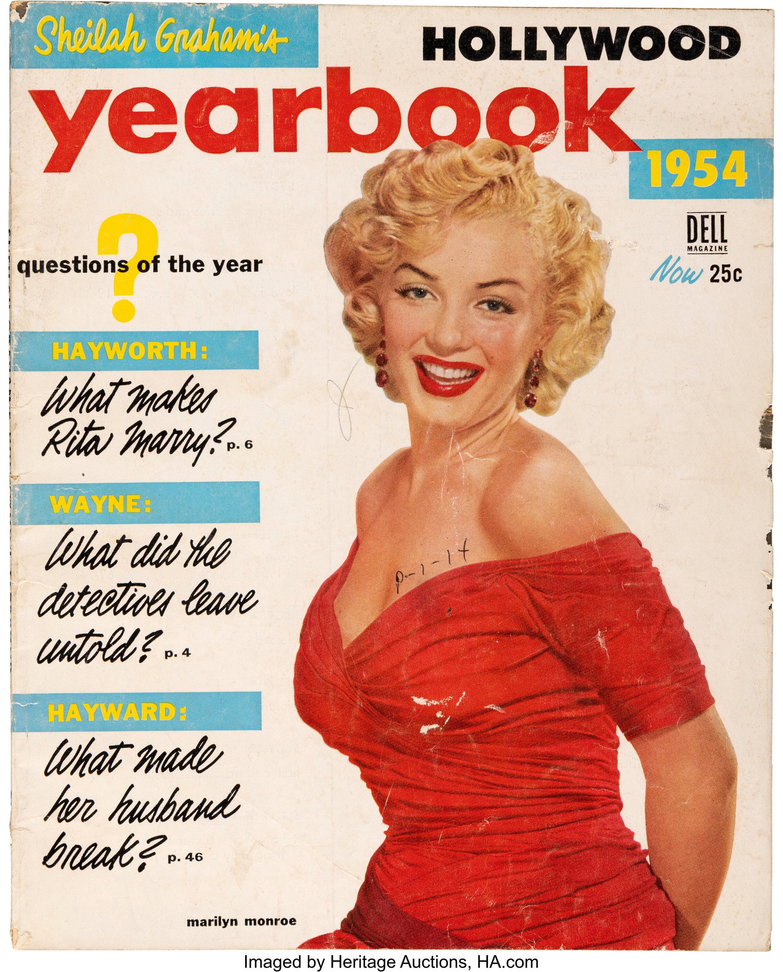 Marilyn Monroe Group of (11) Assorted General Ho: Marilyn Monroe Group of (11) Assorted General Hollywood and Movie Magazines (ca. 1950s.) Vintage original group of (11) general Hollywood and movie magazine