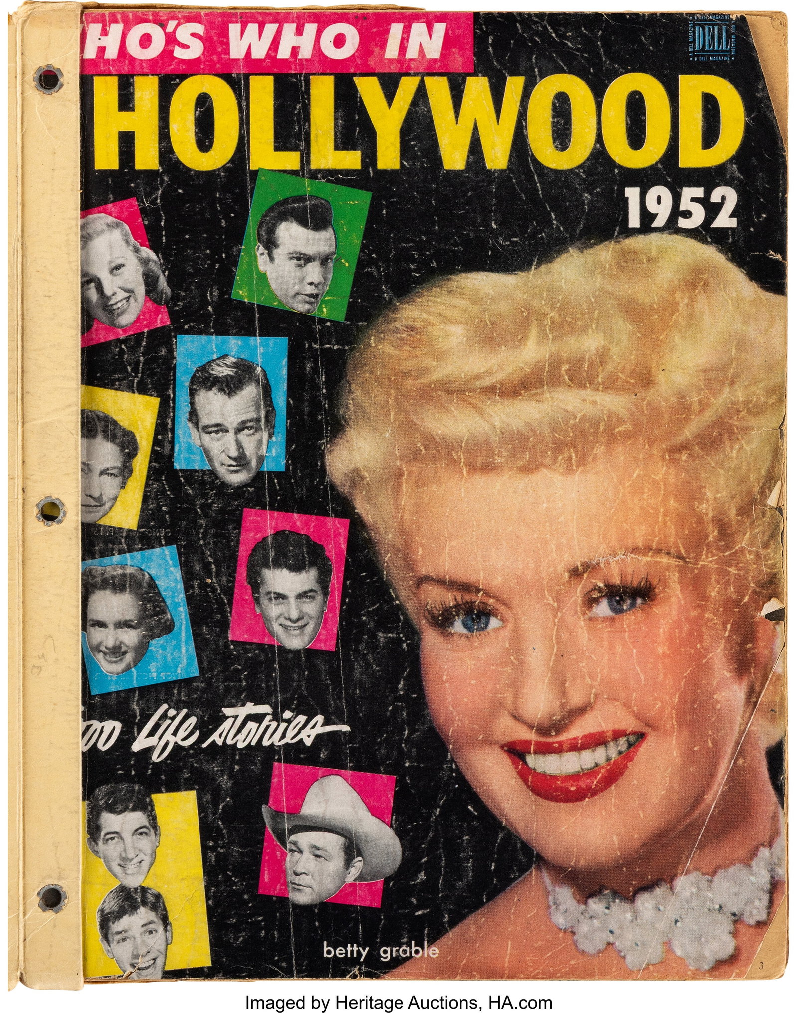 Who's Who in Hollywood 1952 Bound Magazine Conta: Who's Who in Hollywood 1952 Bound Magazine Containing Impressive (130+) Signature Collection Including Marilyn Monroe, Judy Garland, Humphrey Bogart, Marlon