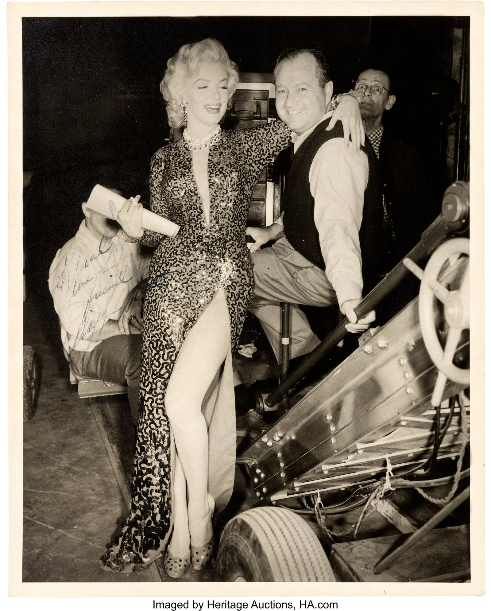 Marilyn Monroe Signed and Inscribed Photograph f: Marilyn Monroe Signed and Inscribed Photograph from Gentlemen Prefer Blondes (TCF, 1953). Vintage gelatin silver matte double-weight 10" x 8" key set photograph by John Florea o
