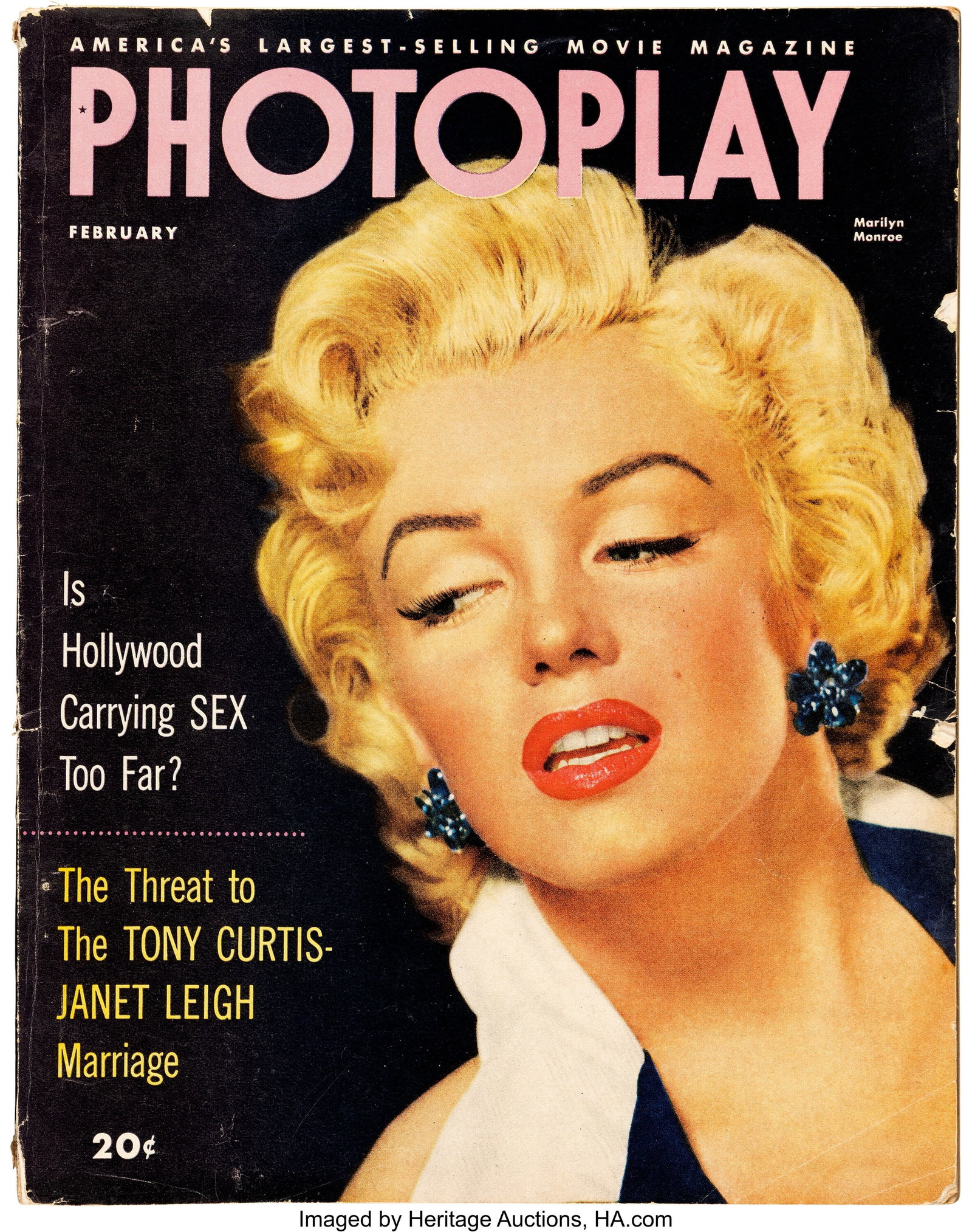 Marilyn Monroe Group of (7) Photoplay Magazines  (1 of 7)