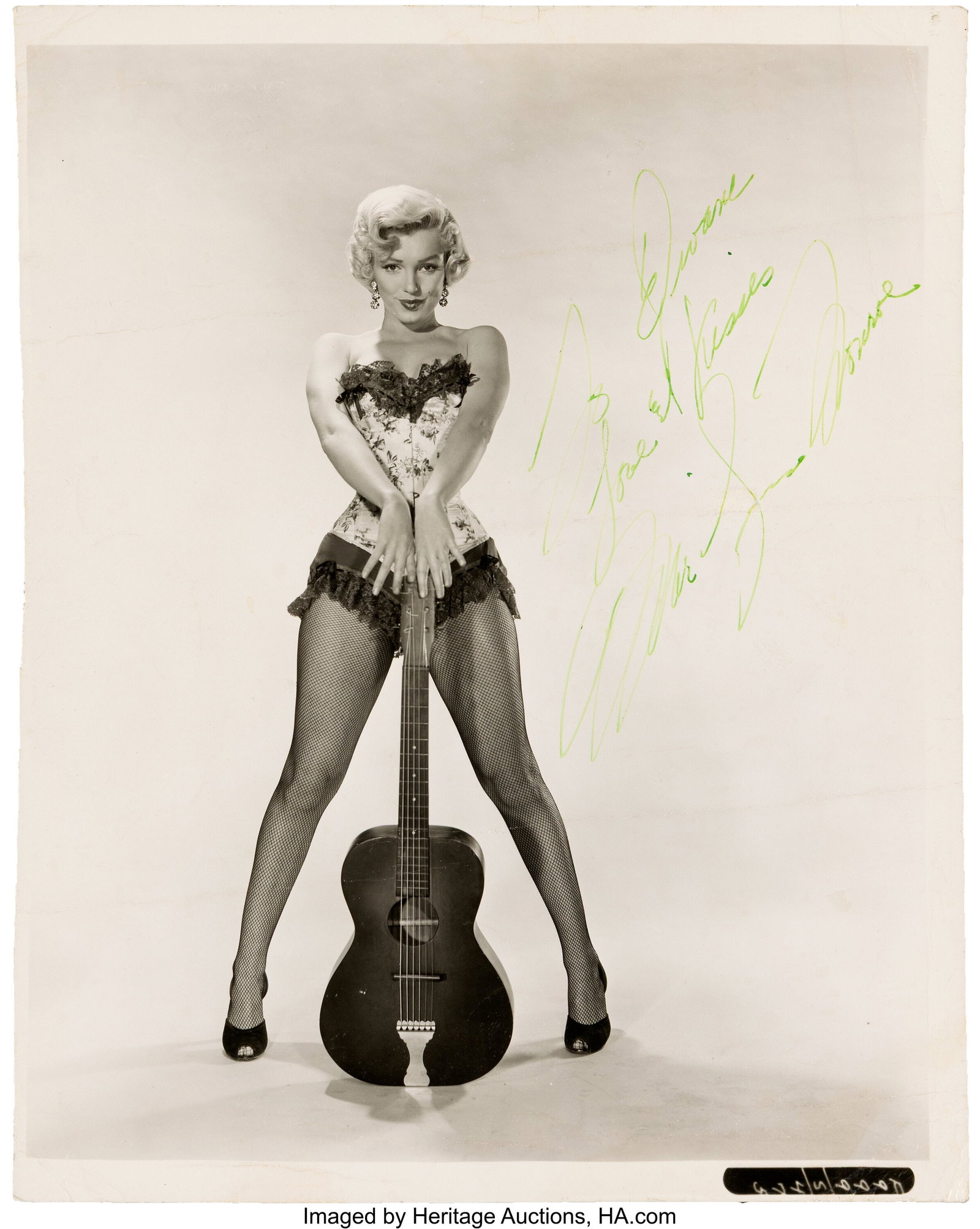 River of No Return (TCF, 1954), Marilyn Monroe ": River of No Return (TCF, 1954), Marilyn Monroe "Kay Weston" Signed and Inscribed Black-and-White Photograph. Vintage original signed and inscribed glossy single-weight 7&p