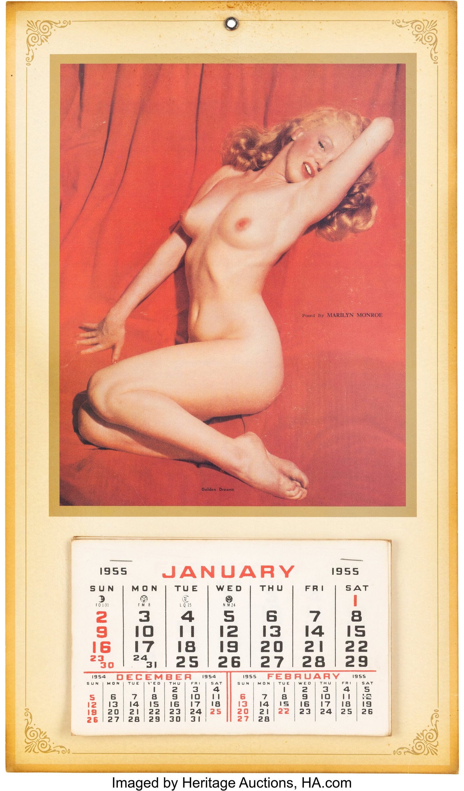 Marilyn Monroe Iconic Golden Dreams Wall Calenda (1 of 2)