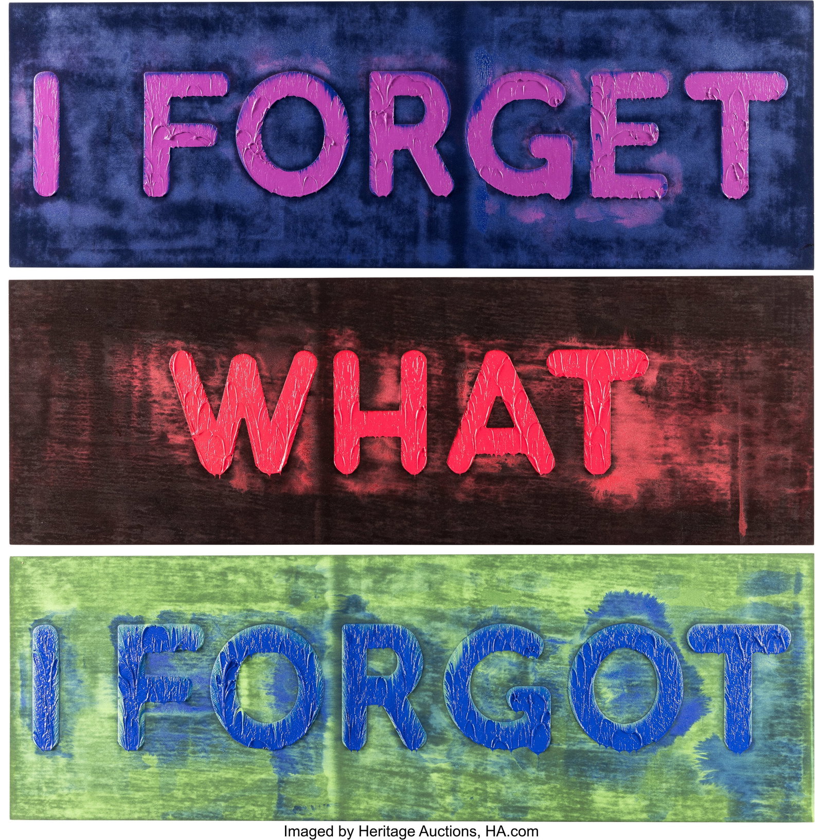Mel Bochner (1940-2025) I Forget What I Forgot ( (1 of 8)