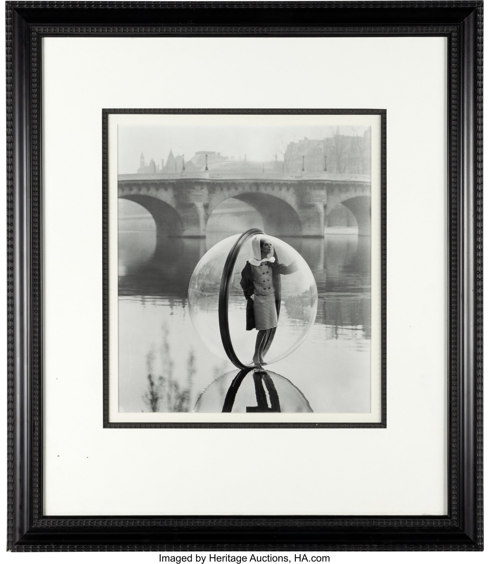 Melvin Sokolsky (1933-2022) Simone, Bubble, Sien: Melvin Sokolsky (1933-2022) Simone, Bubble, Siene, Paris, 1963, 1963 Gelatin silver print 17-1/2 x 15-1/4 inches (44.5 x 38.7 cm&rpar