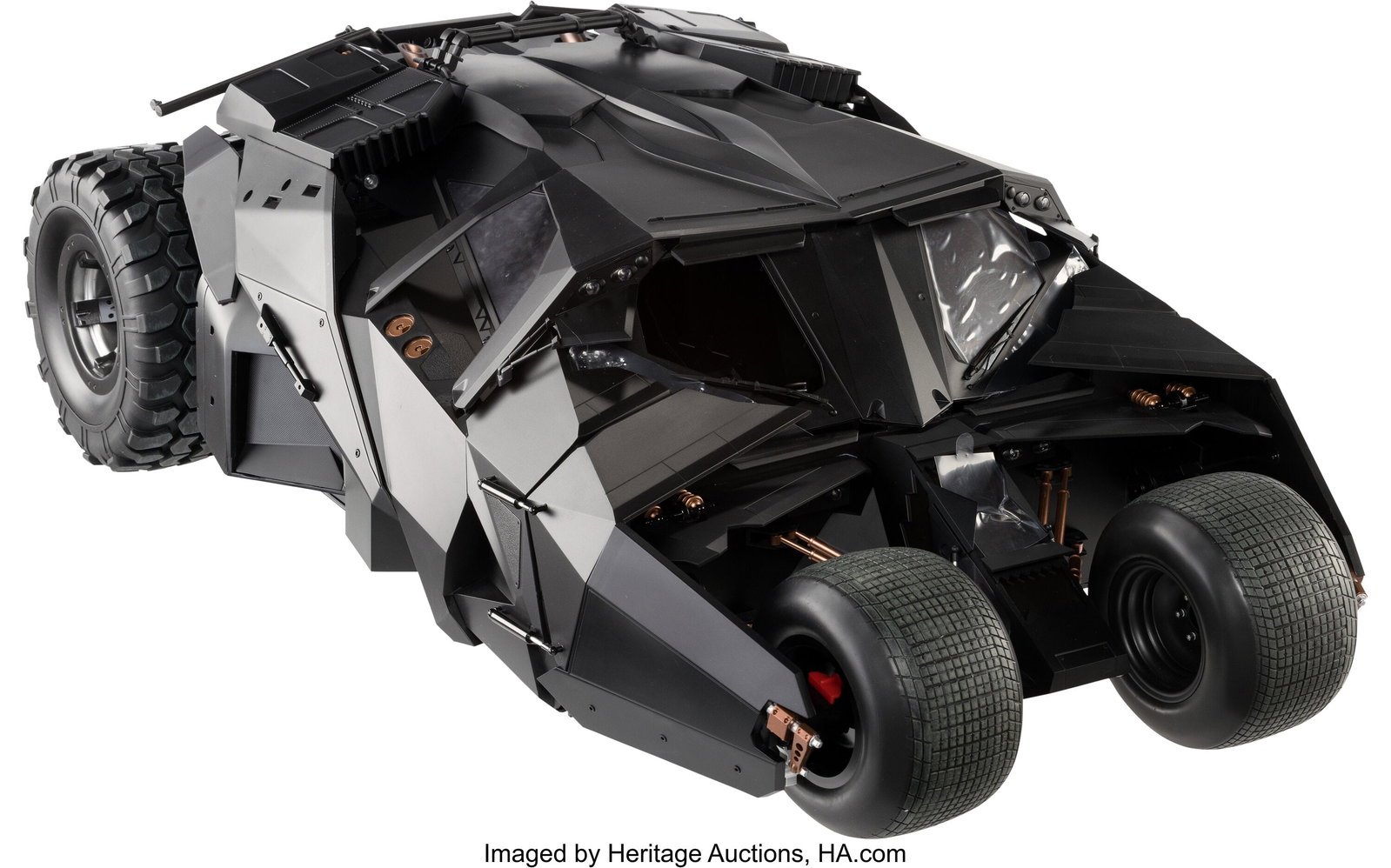 The Dark Knight Trilogy (Warner Bros., 2005-2012: The Dark Knight Trilogy (Warner Bros., 2005-2012), Hot Toys MMS596 Batmobile 1/6 Scale Display Figure, Personally Owned by Matthew Perry. One sixth-scale&