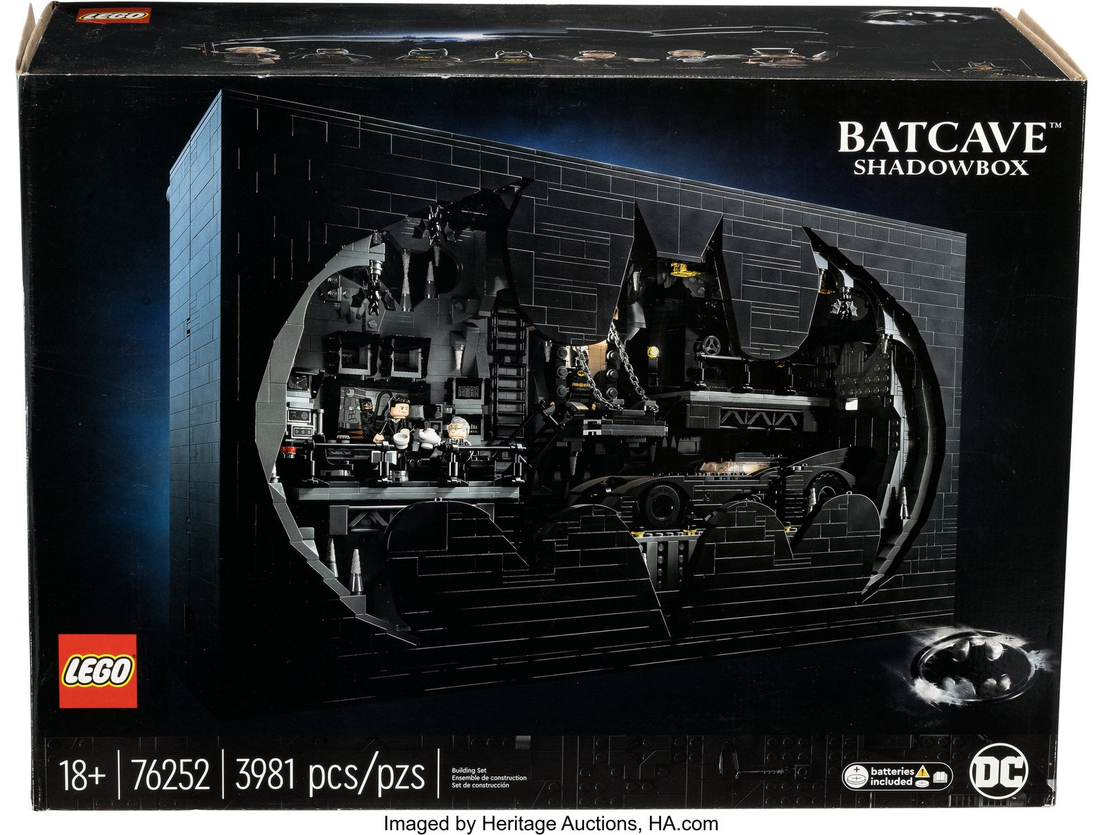 LEGO Batcave Shadowbox, Personally Owned by Matt: LEGO Batcave Shadowbox, Personally Owned by Matthew Perry. LEGO set of the iconic Batcave from Batman Returns in a shadow box-style. Includes 7-minifigures and Batmobile vehicle&pe