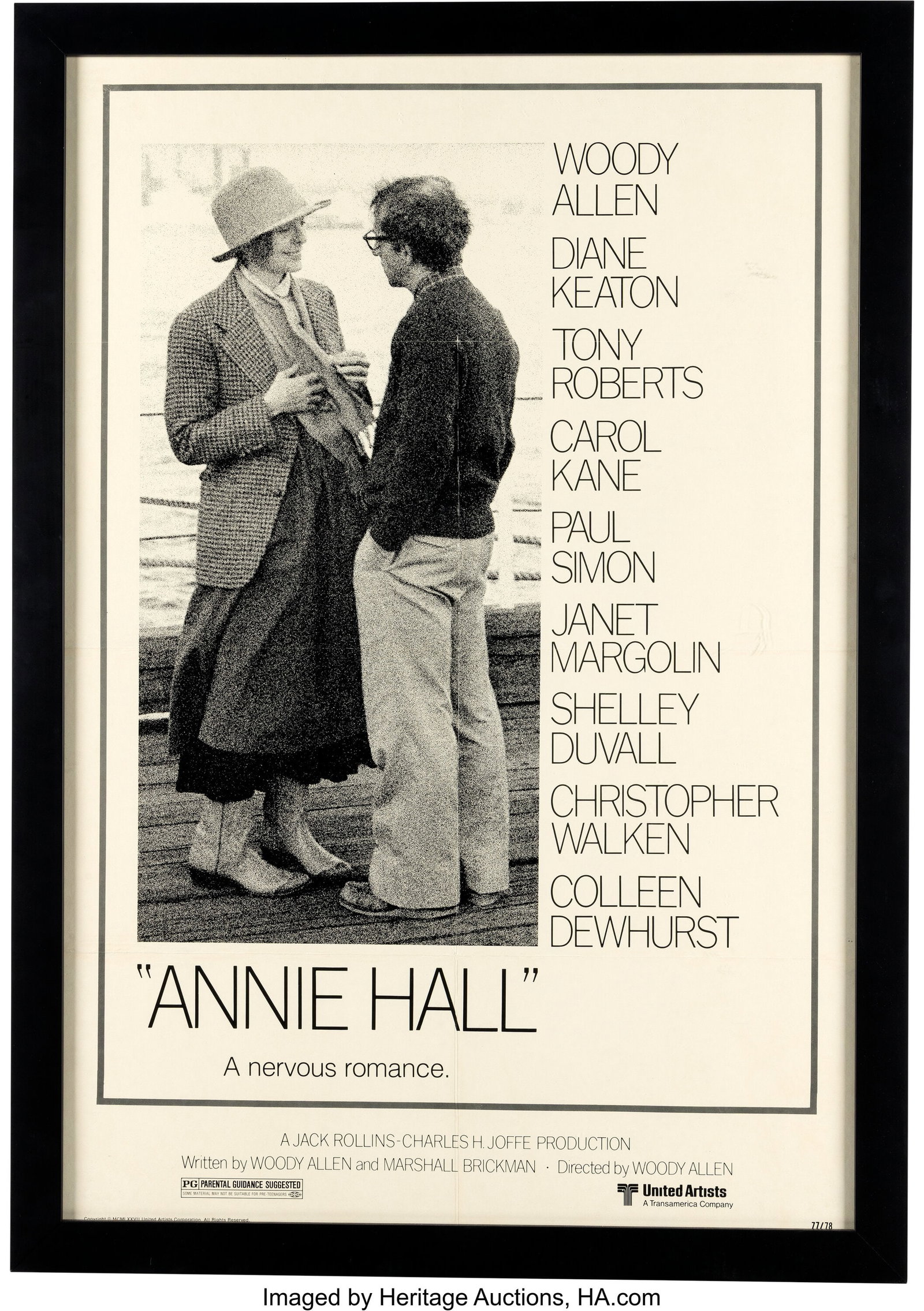 Group of (9) Woody Allen Posters and Memorabilia: Group of (9) Woody Allen Posters and Memorabilia, Personally Owned by Matthew Perry. Group of (9) items, including (1) folded one sheet poster for Love