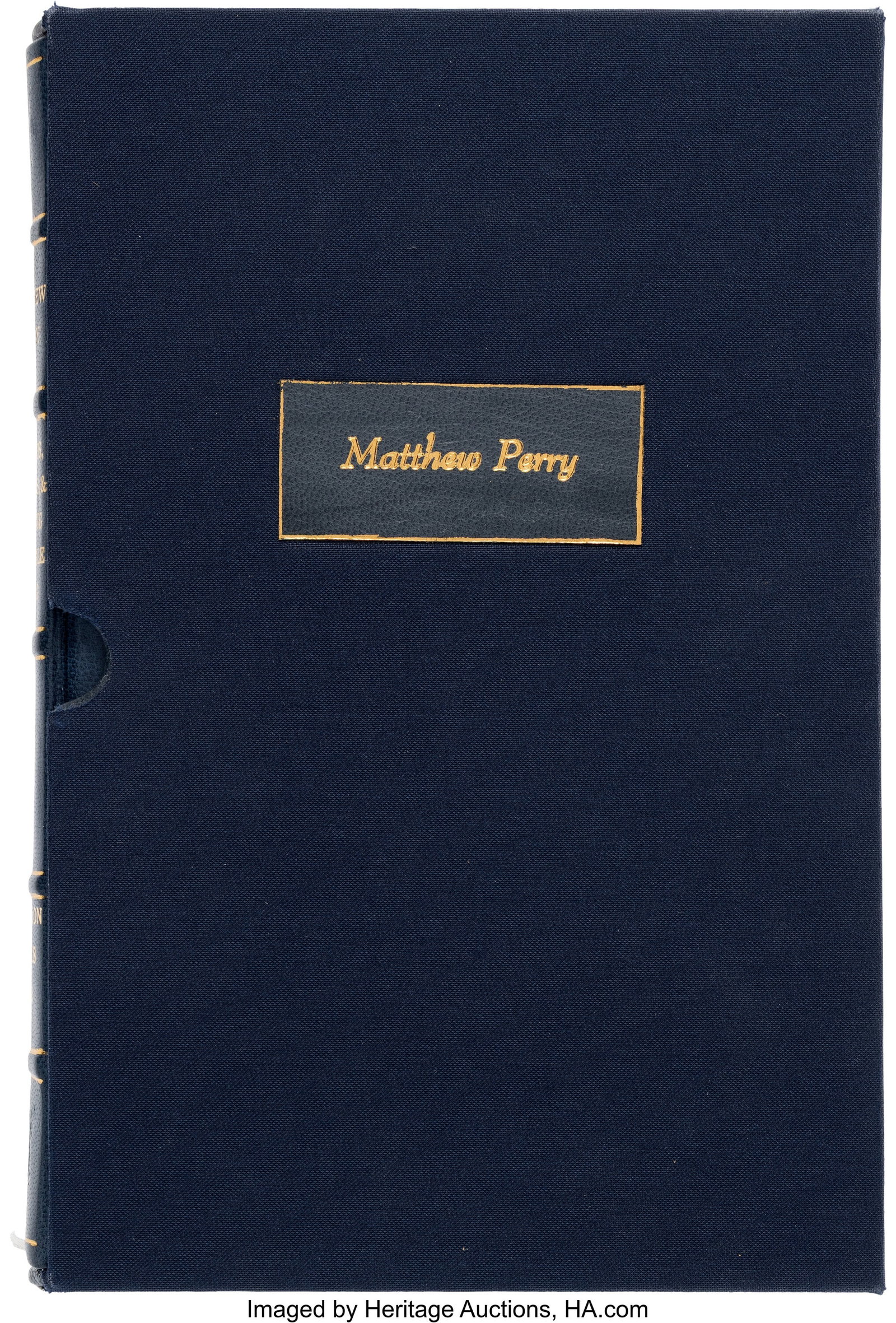 Matthew Perry's Personal Leatherbound Copy of Fr (1 of 4)