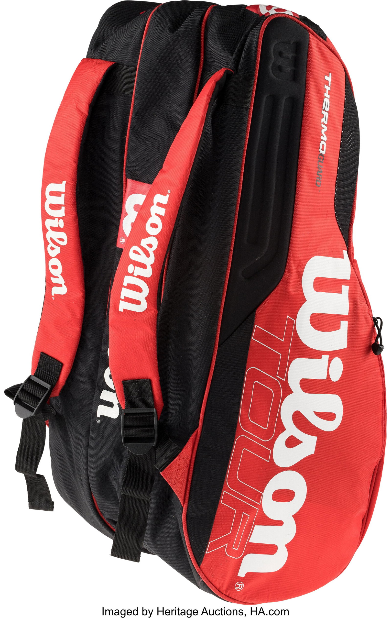 Group of (4) Tennis Rackets and Bag, Personally : Group of (4) Tennis Rackets and Bag, Personally Owned by Matthew Perry. Group of (5) items, including (1) Wilson 5.1 Hyper Carbon racquet with "